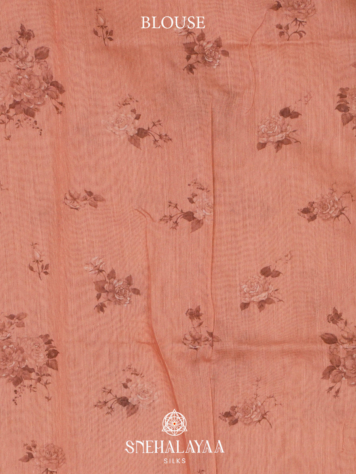 Peach  Kota Saree