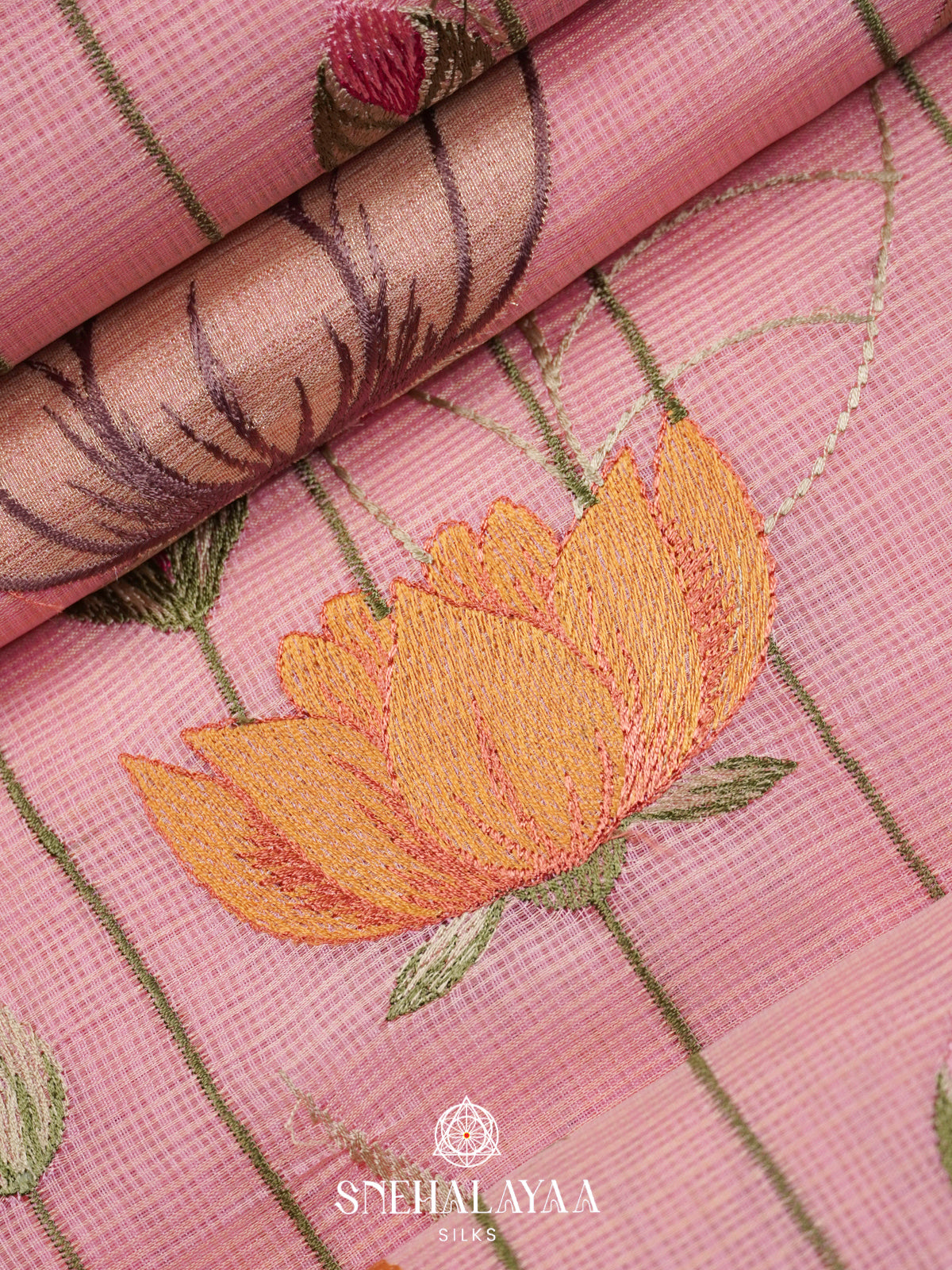 Pink  Kota Saree