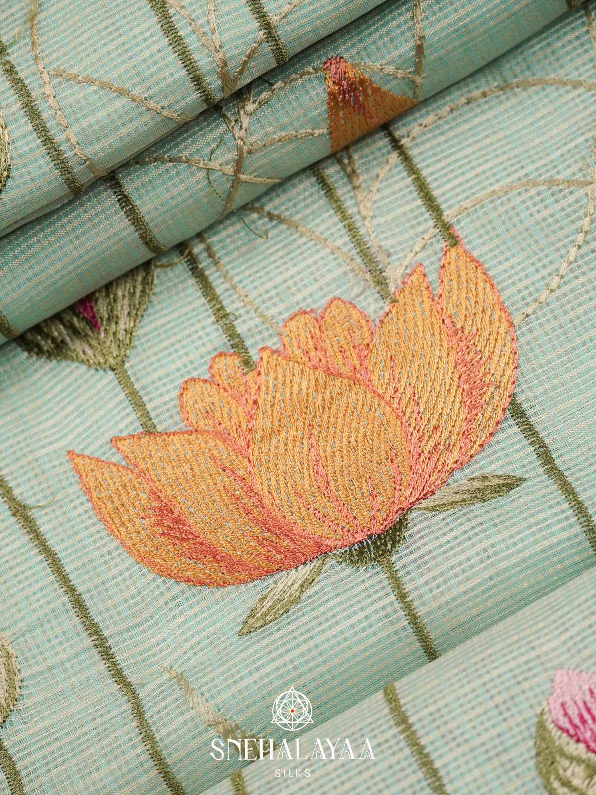 Mint Green  Kota Saree