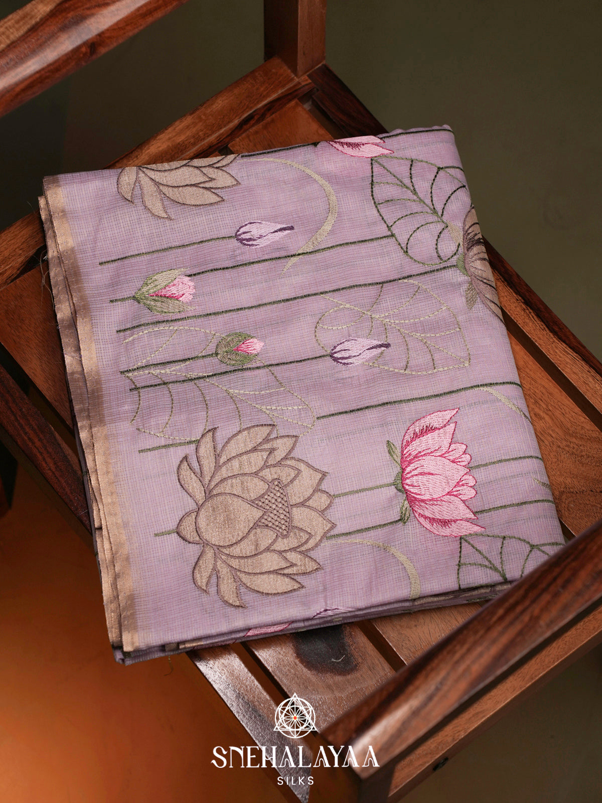 Lilac  Kota Saree