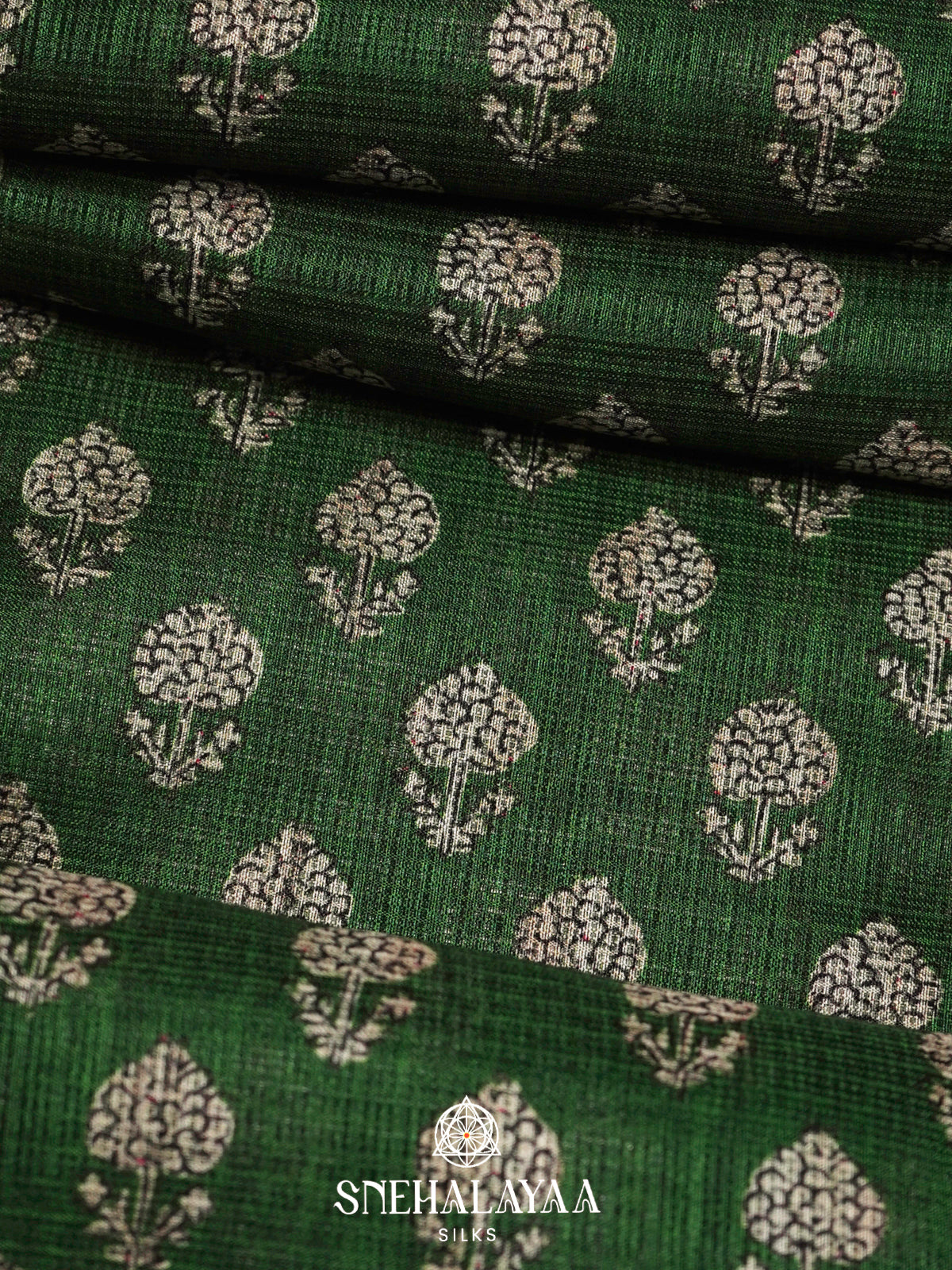 Forest Green Kota Saree