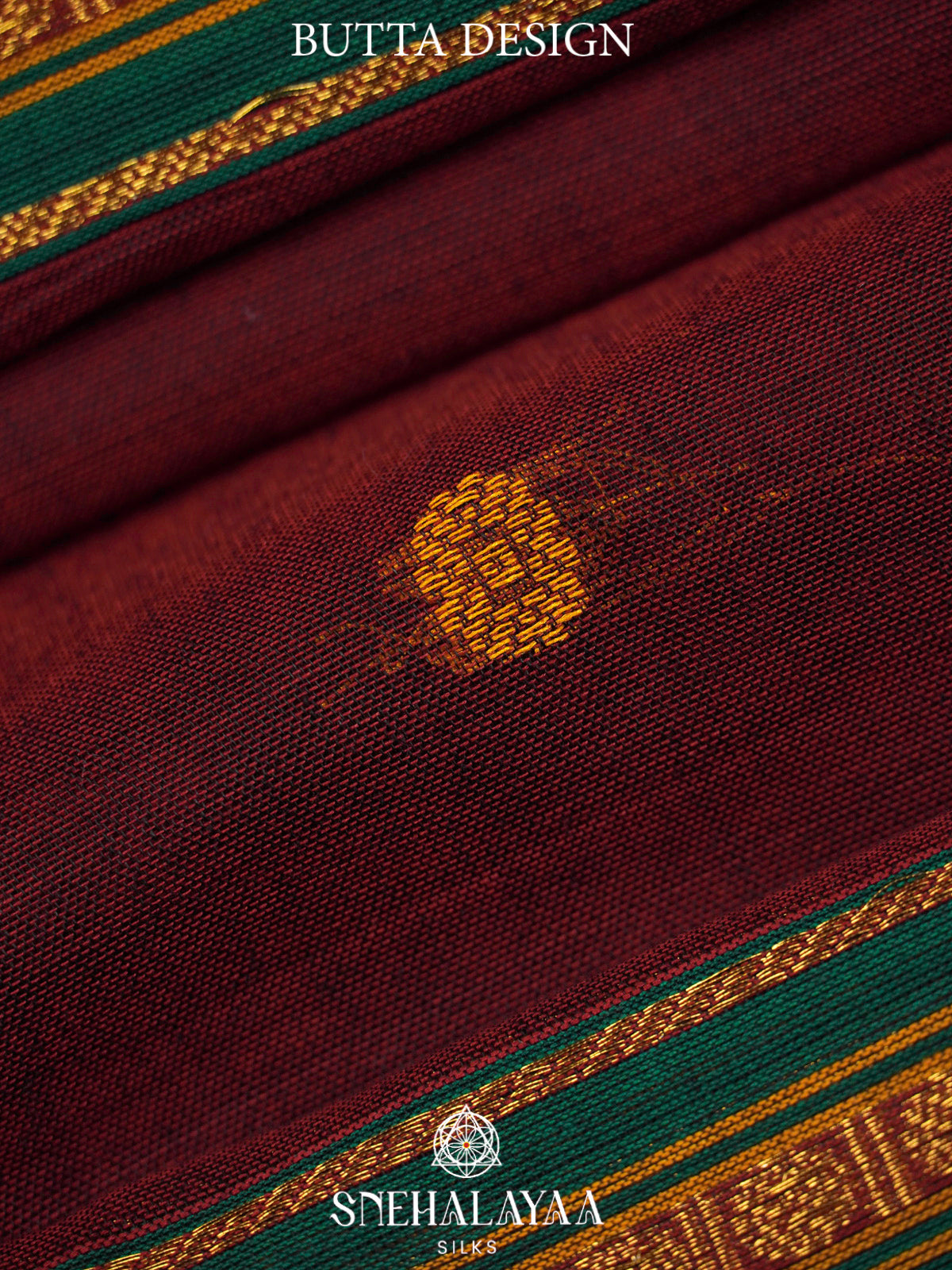 Maroon Narayanpet Cotton Saree