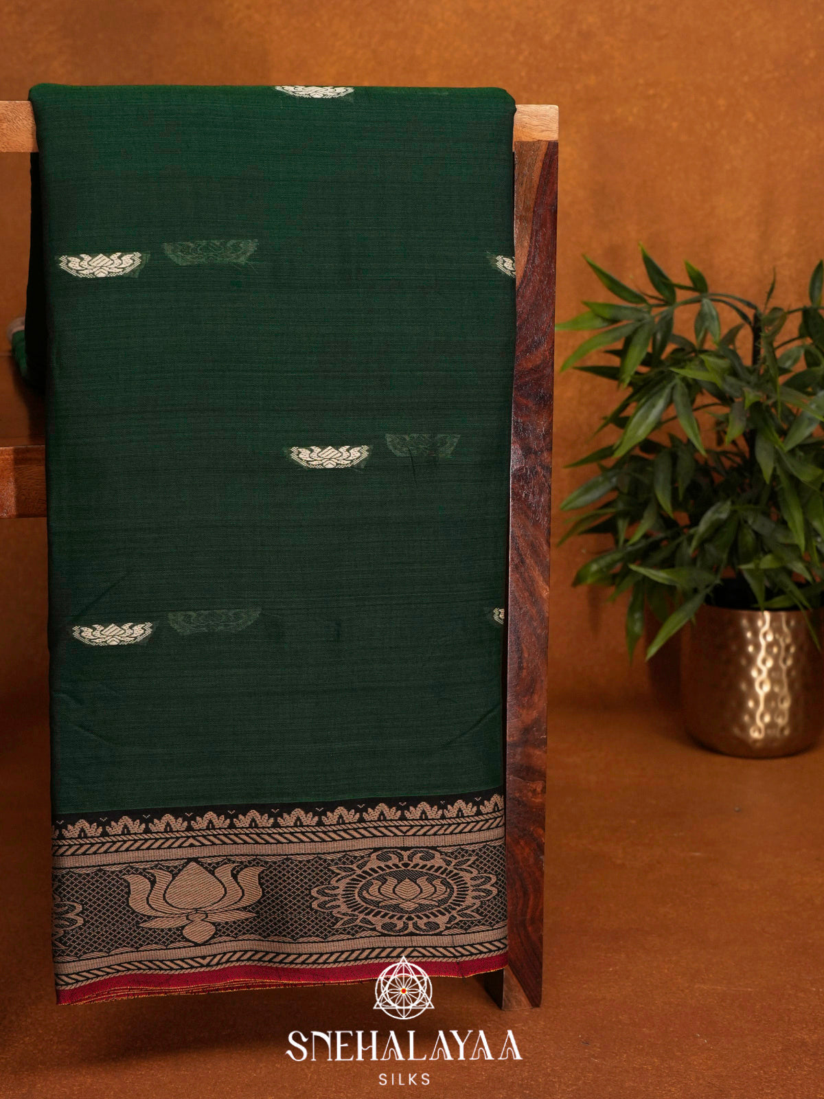 Green Narayanpet Cotton Saree