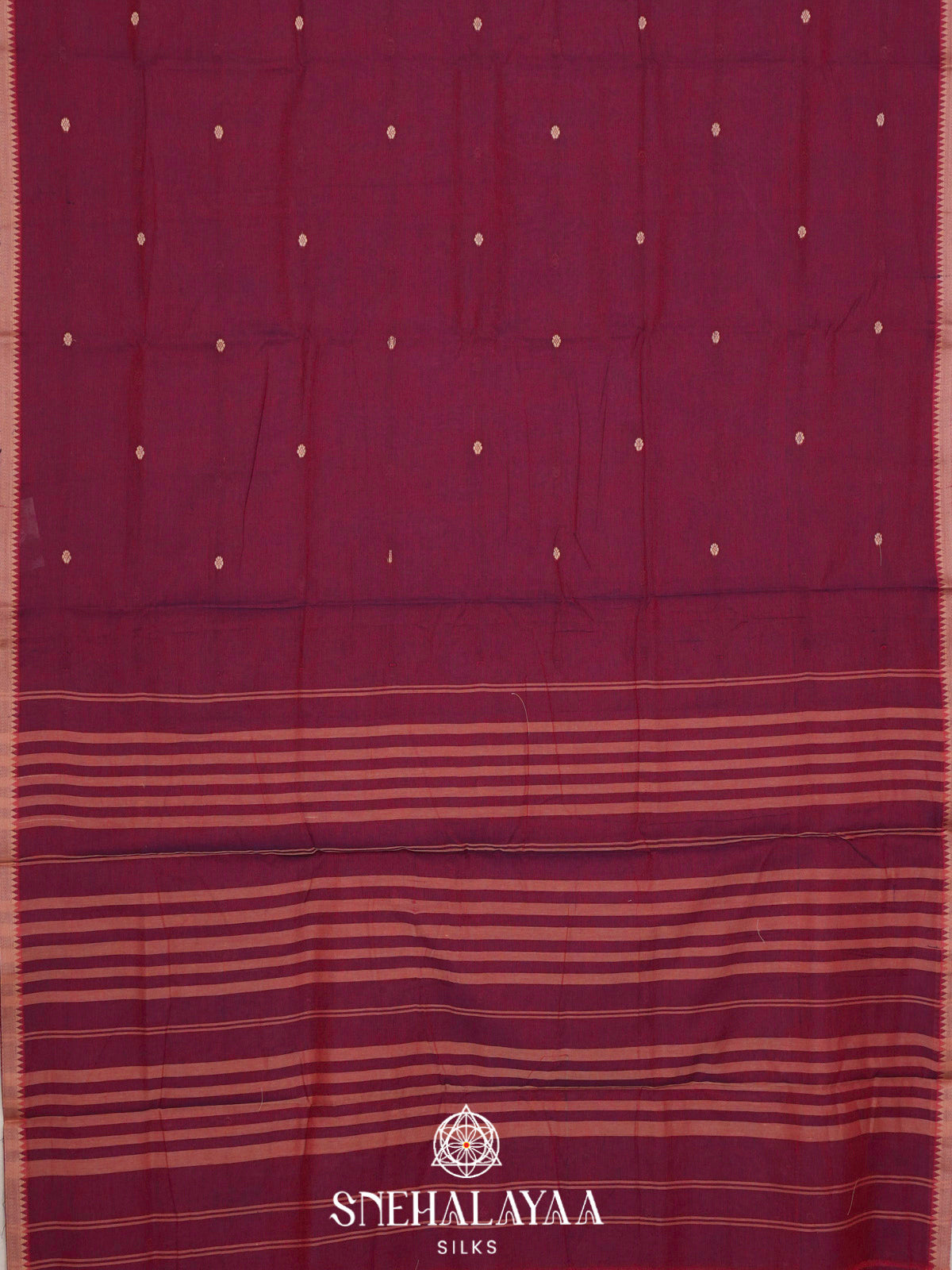 Wine Narayanpet Cotton Saree