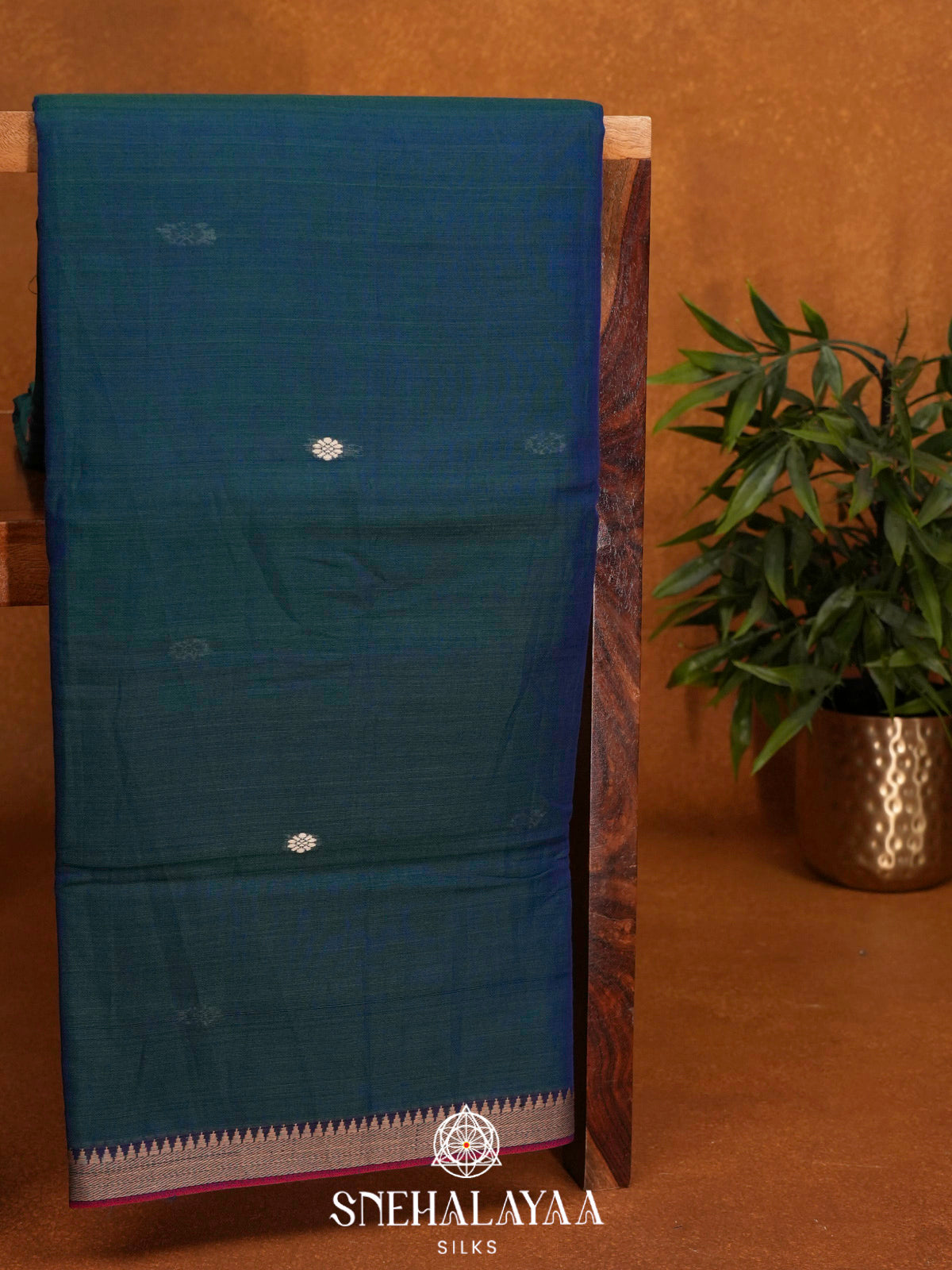 Blue Narayanpet Cotton Saree