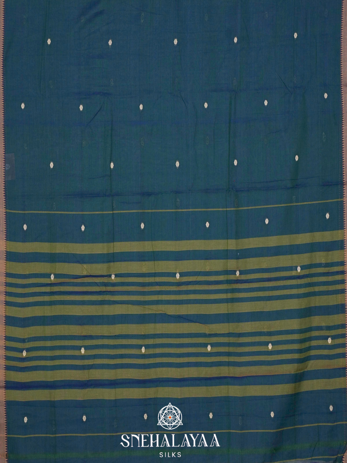 Blue Narayanpet Cotton Saree