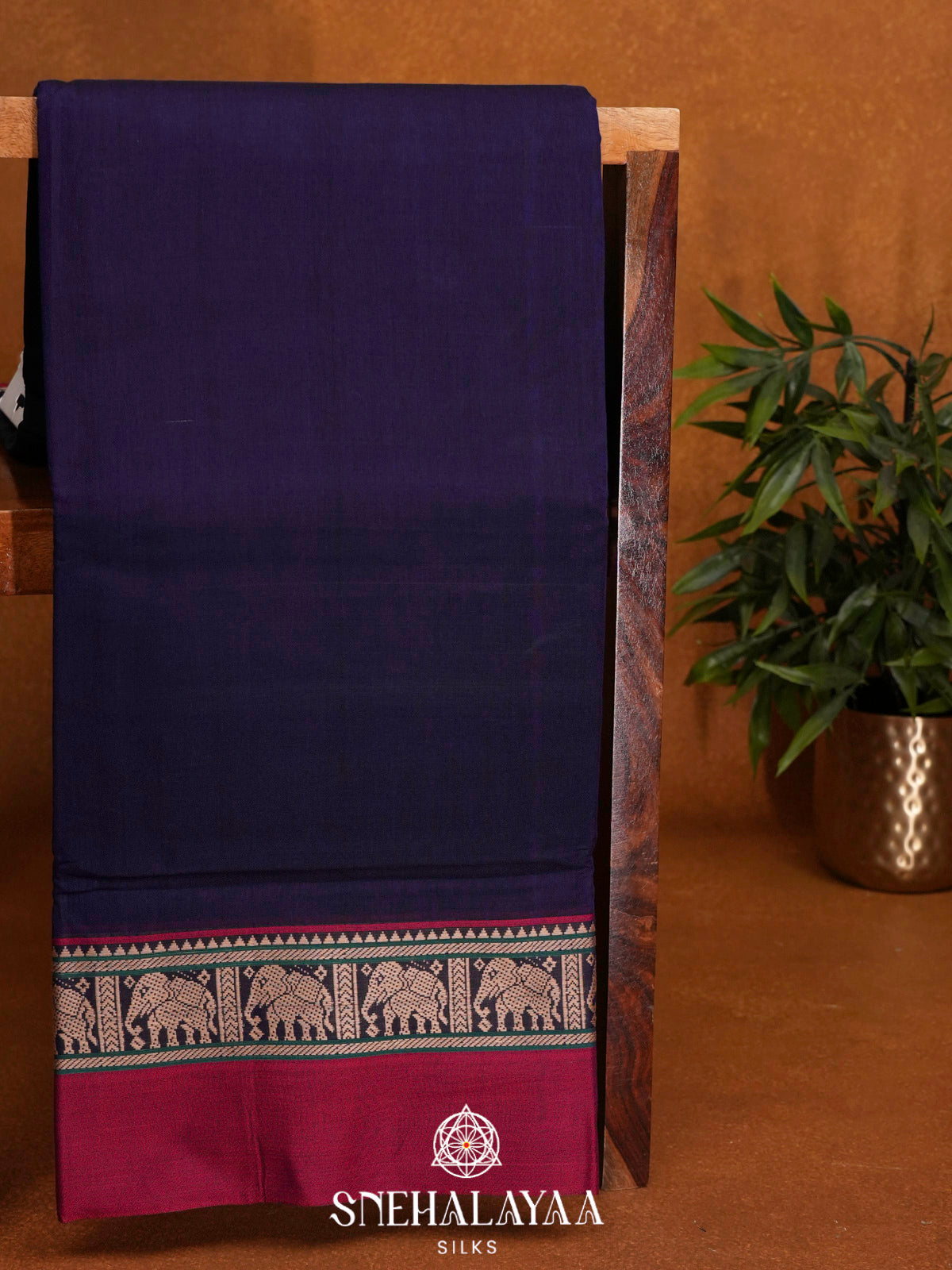 Blue Narayanpet Cotton Saree