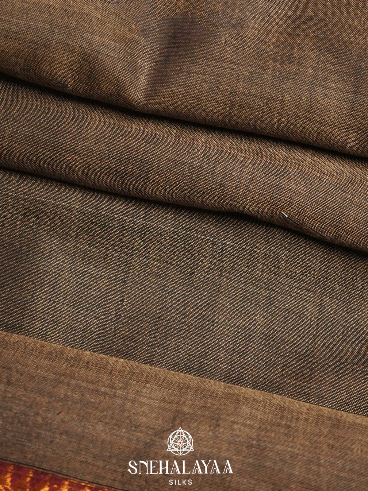 Brown Narayanpet Cotton Saree