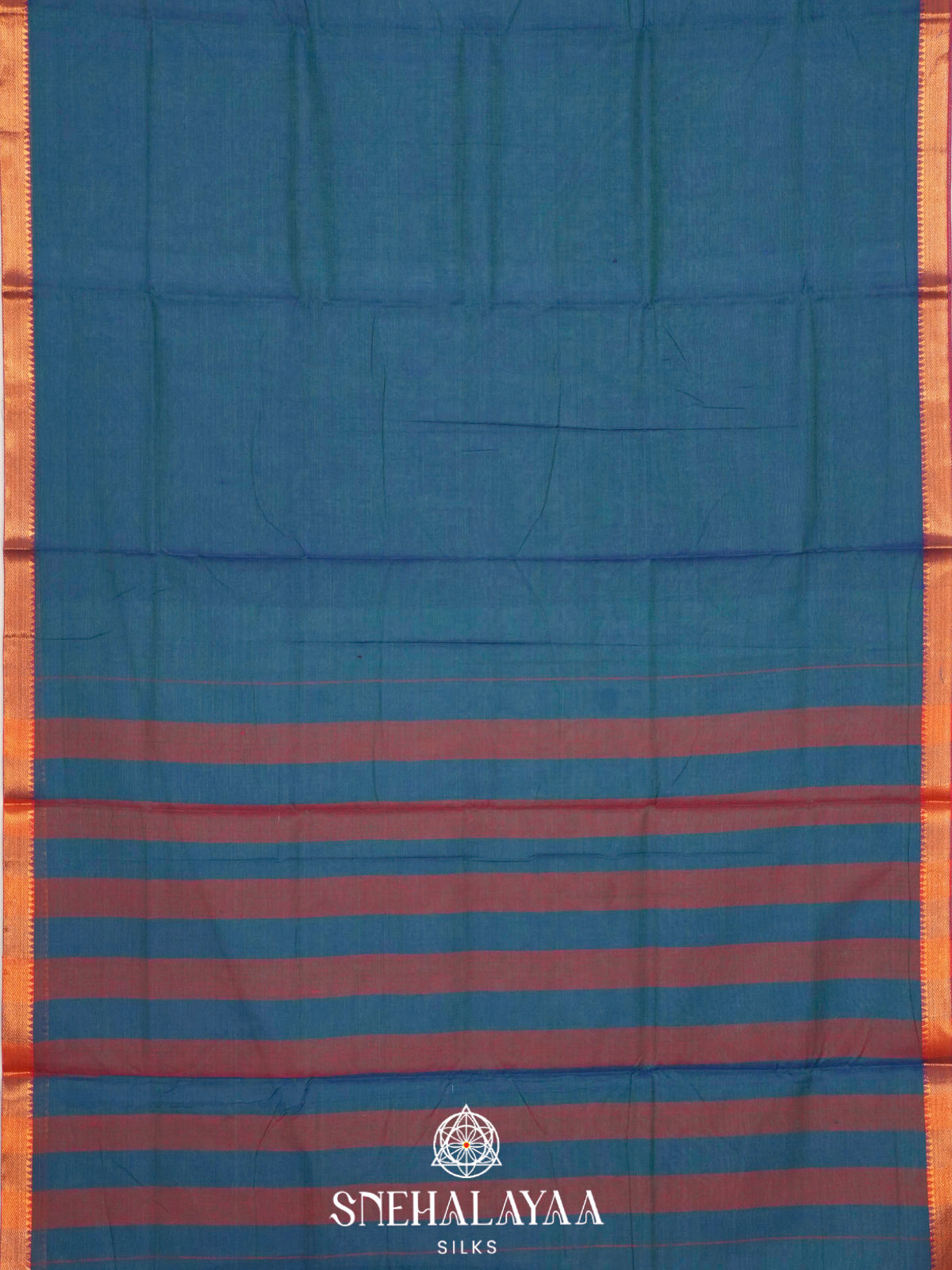 Peacock Blue Narayanpet Cotton Saree