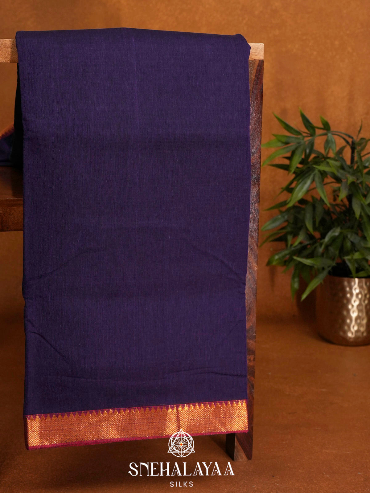 Indigo Narayanpet Cotton Saree