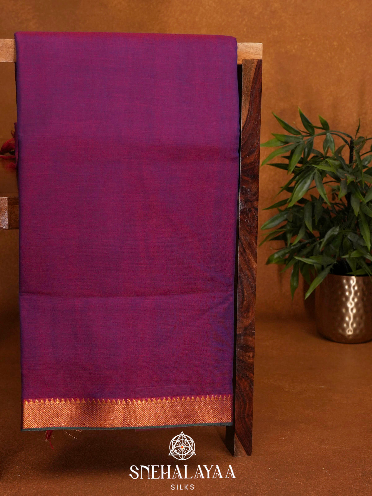 Magenta Narayanpet Cotton Saree