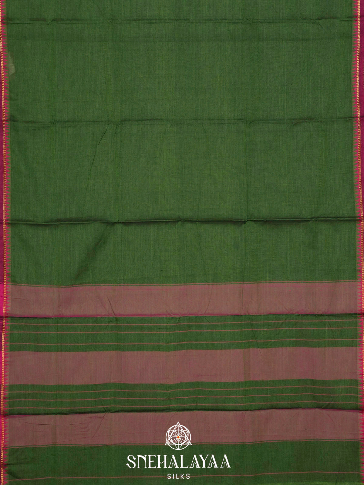 Green Narayanpet Cotton Saree