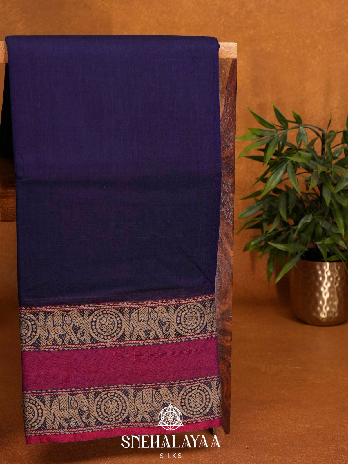 Blue Narayanpet Cotton Saree