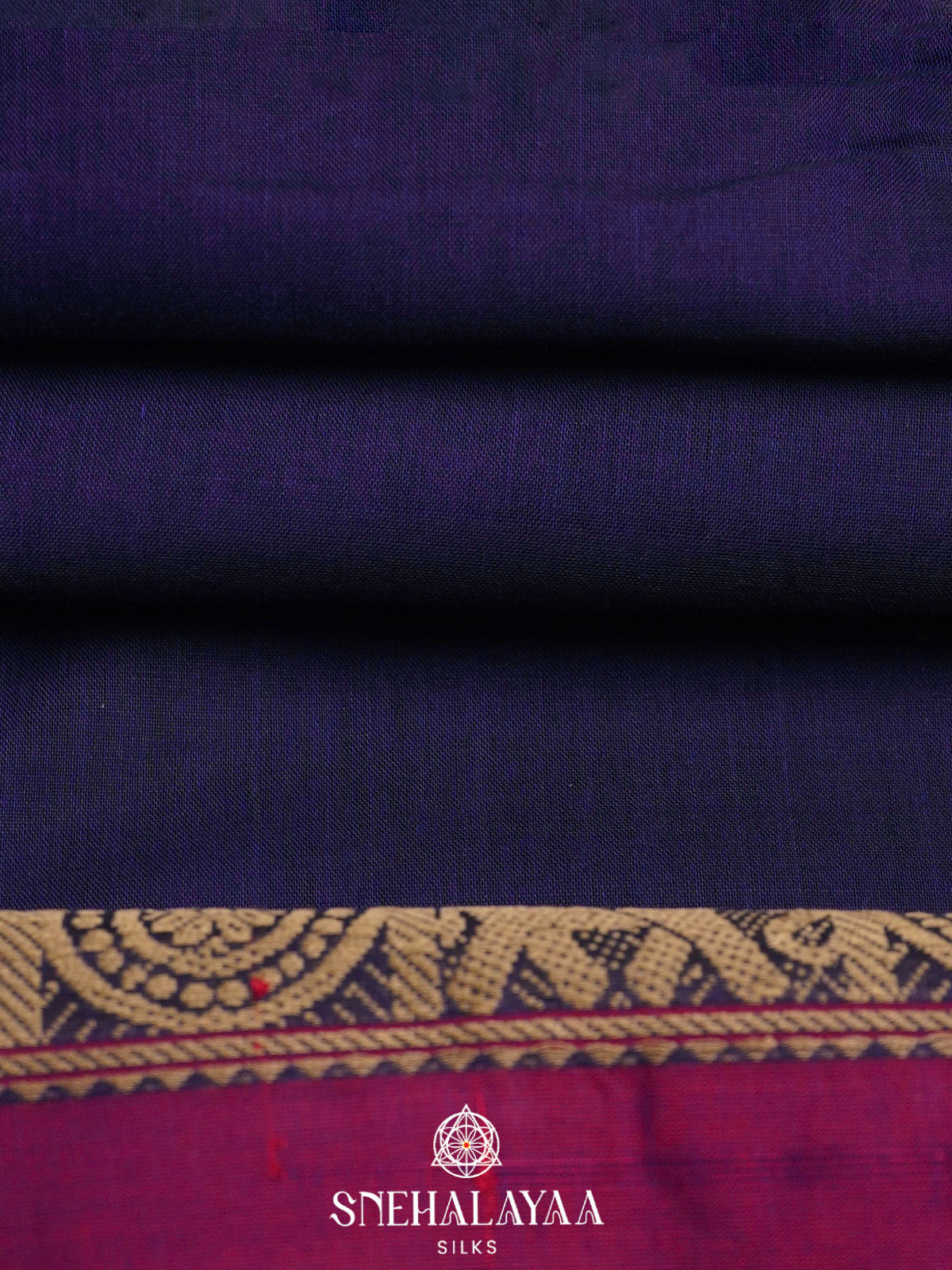 Blue Narayanpet Cotton Saree