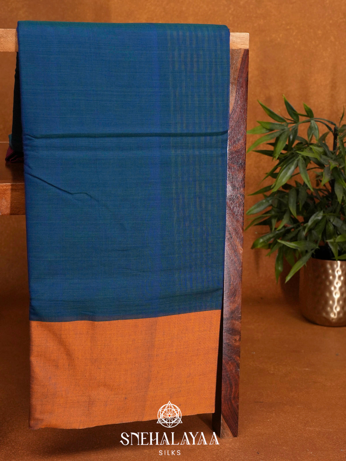 Blue Narayanpet Cotton Saree