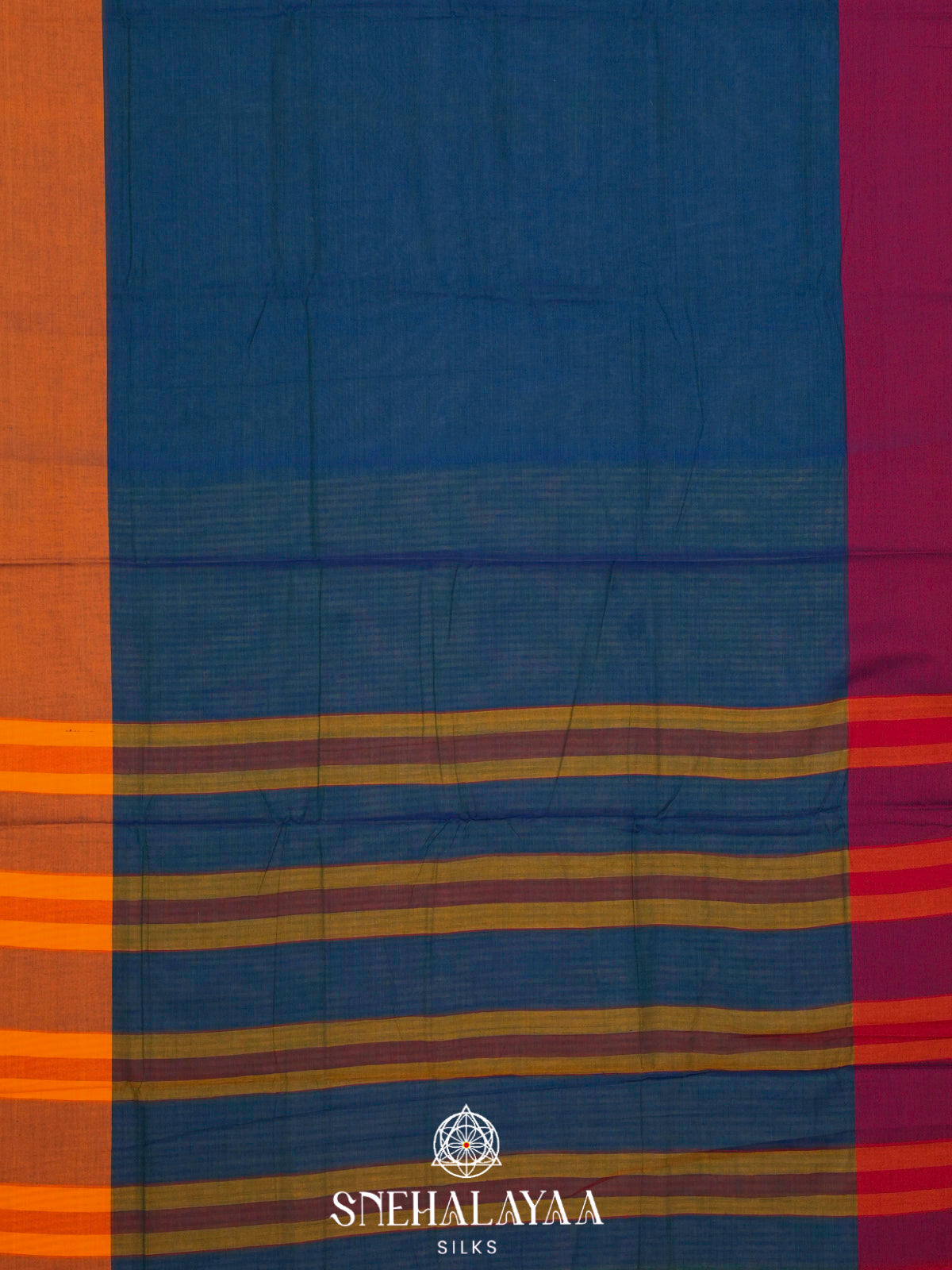 Blue Narayanpet Cotton Saree