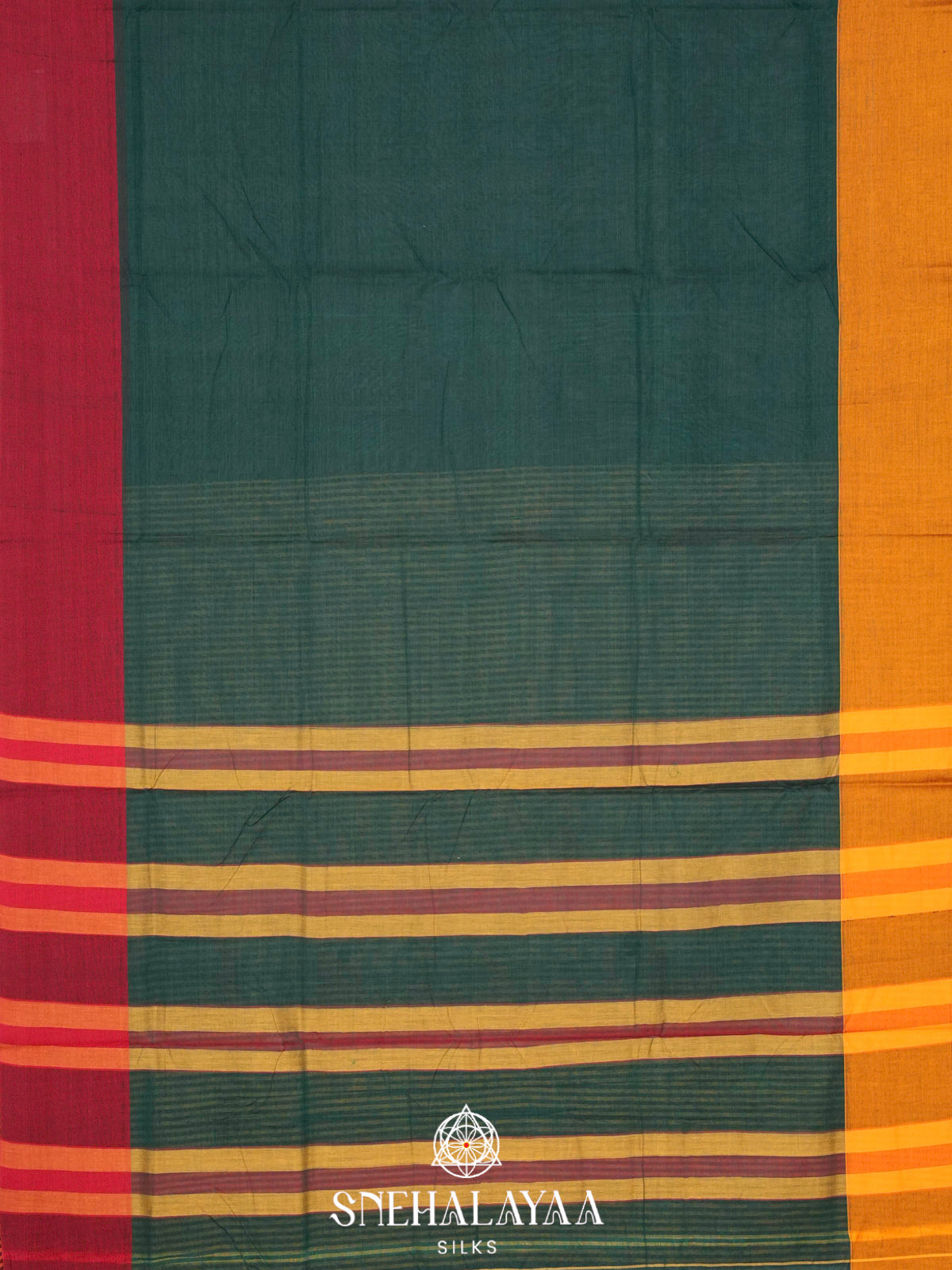 Green Narayanpet Cotton Saree