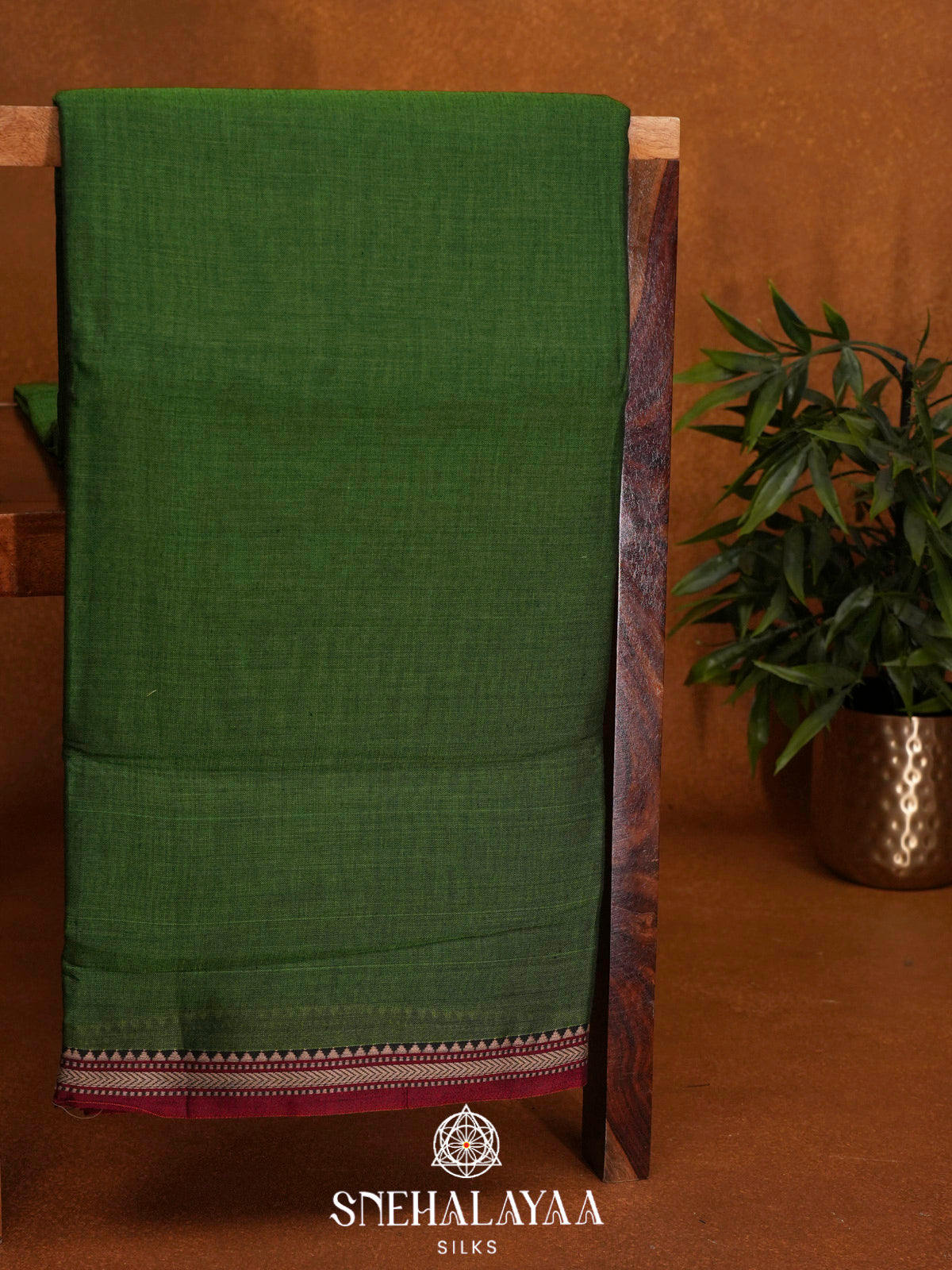 Green Narayanpet Cotton Saree