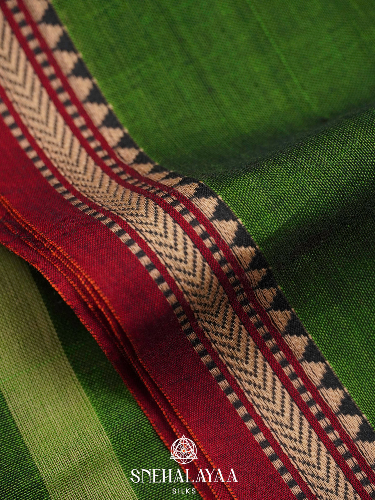 Green Narayanpet Cotton Saree