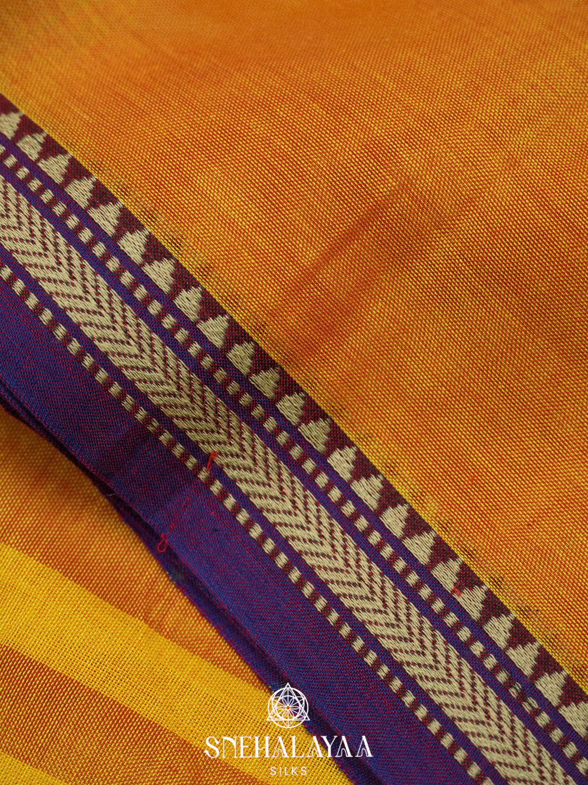Mustard Narayanpet Cotton Saree