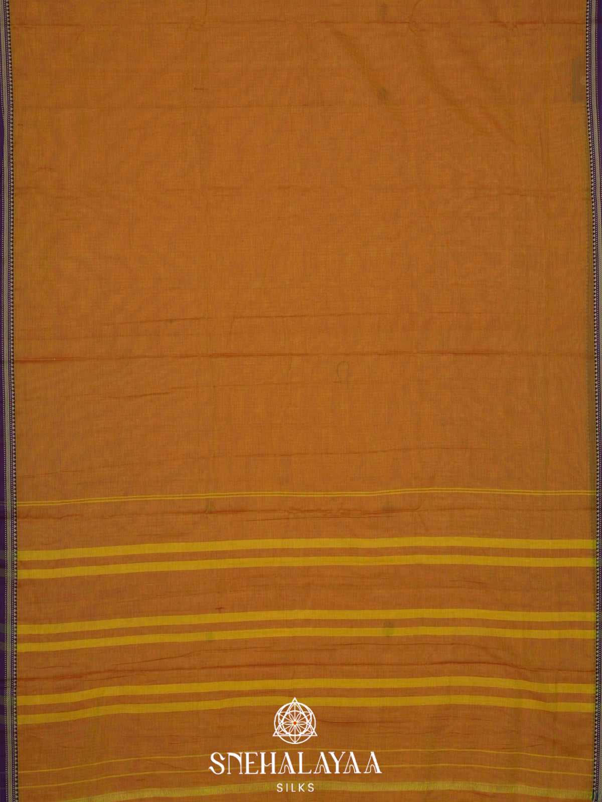 Mustard Narayanpet Cotton Saree