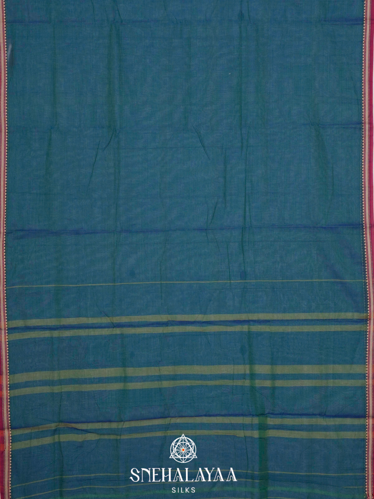 Peacock Blue Narayanpet Cotton Saree