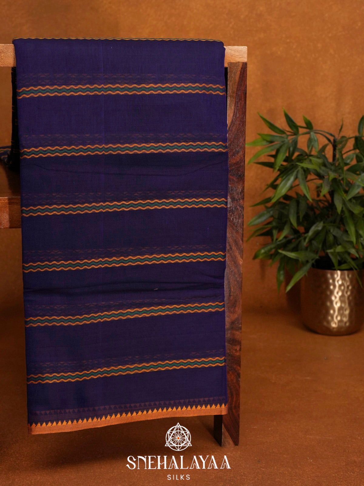 Indigo Narayanpet Cotton Saree