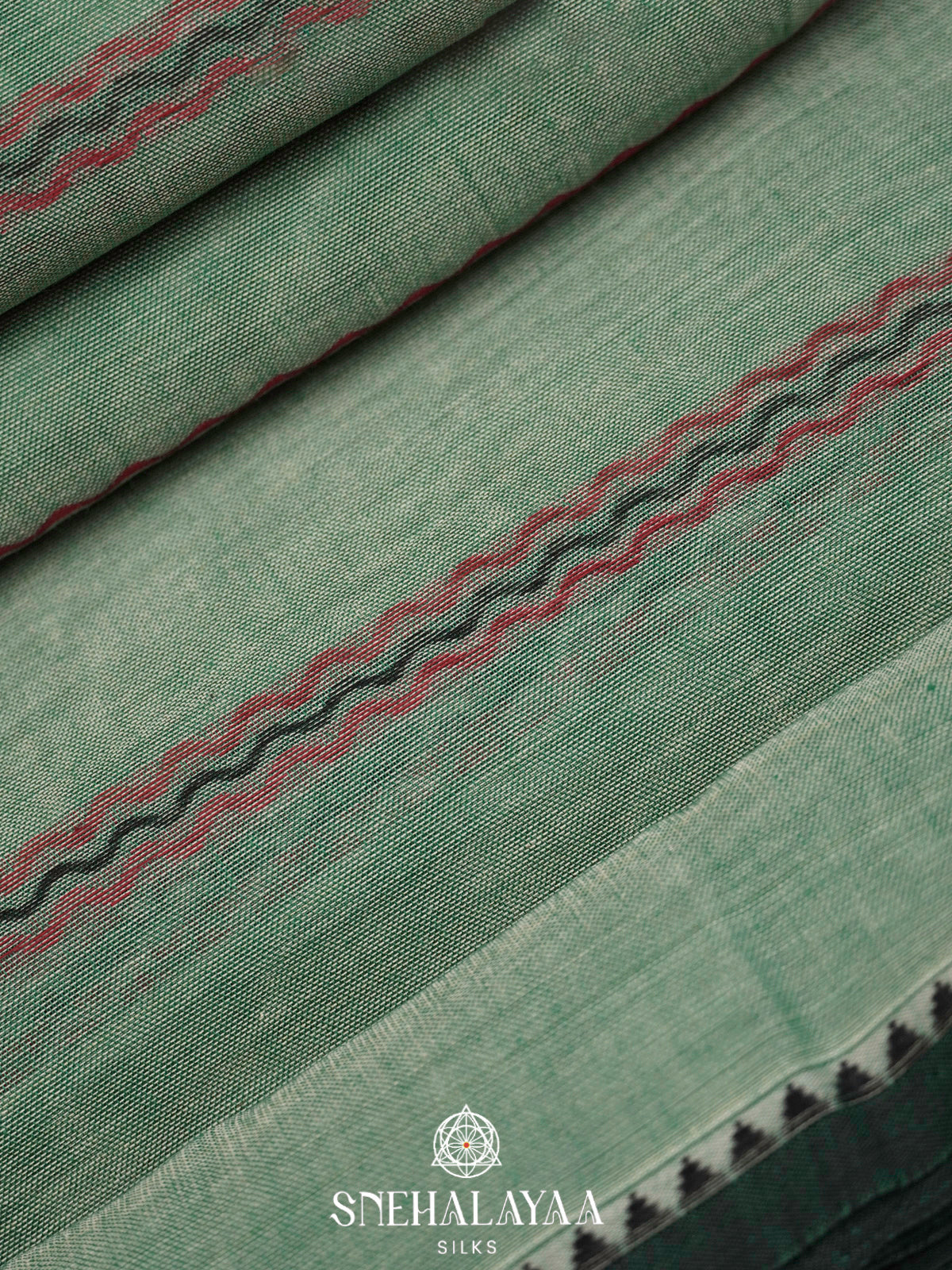 Mint Green Narayanpet Cotton Saree
