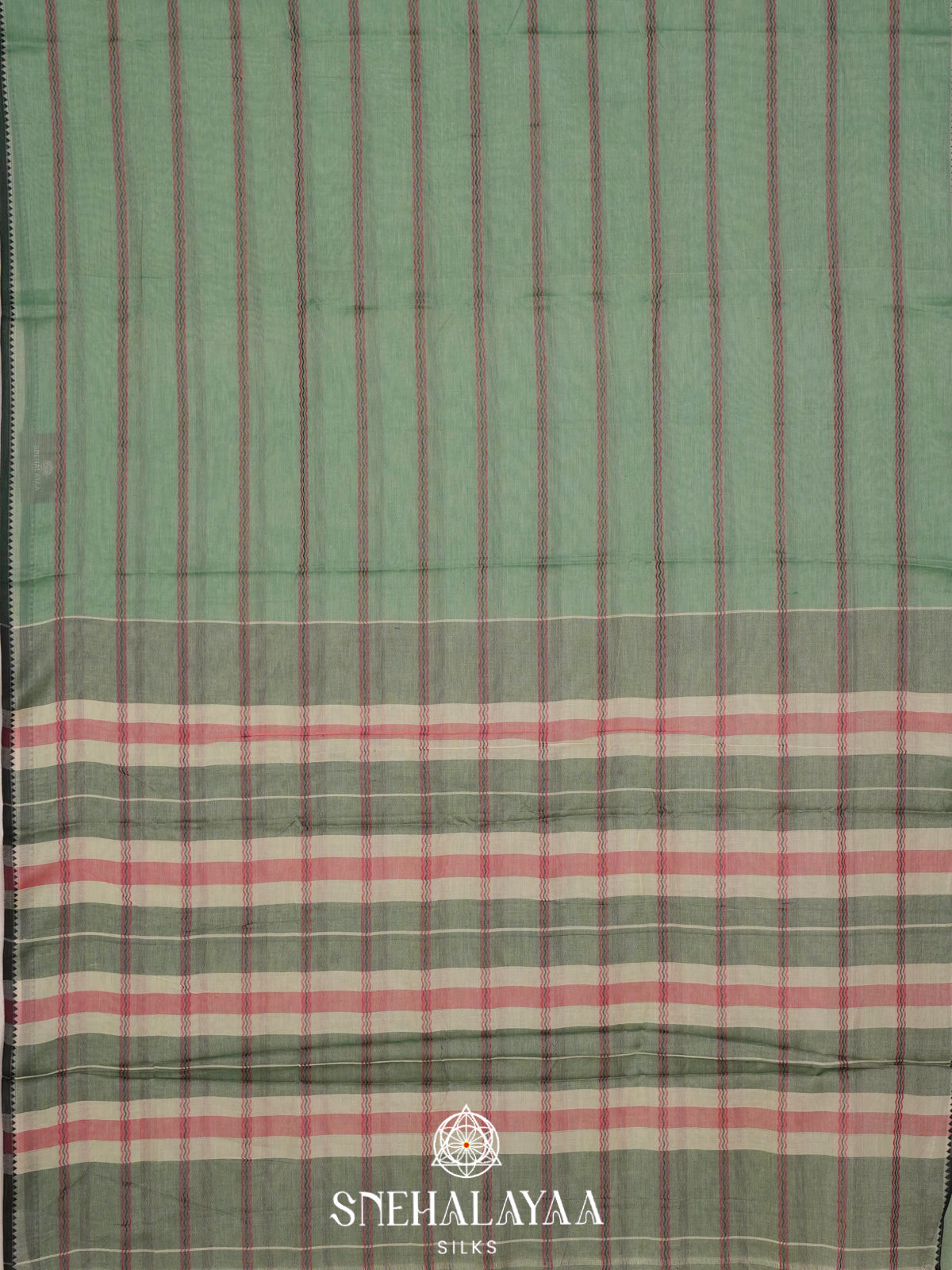 Mint Green Narayanpet Cotton Saree