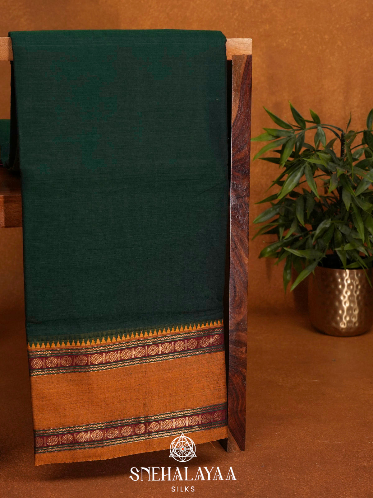Green Narayanpet Cotton Saree