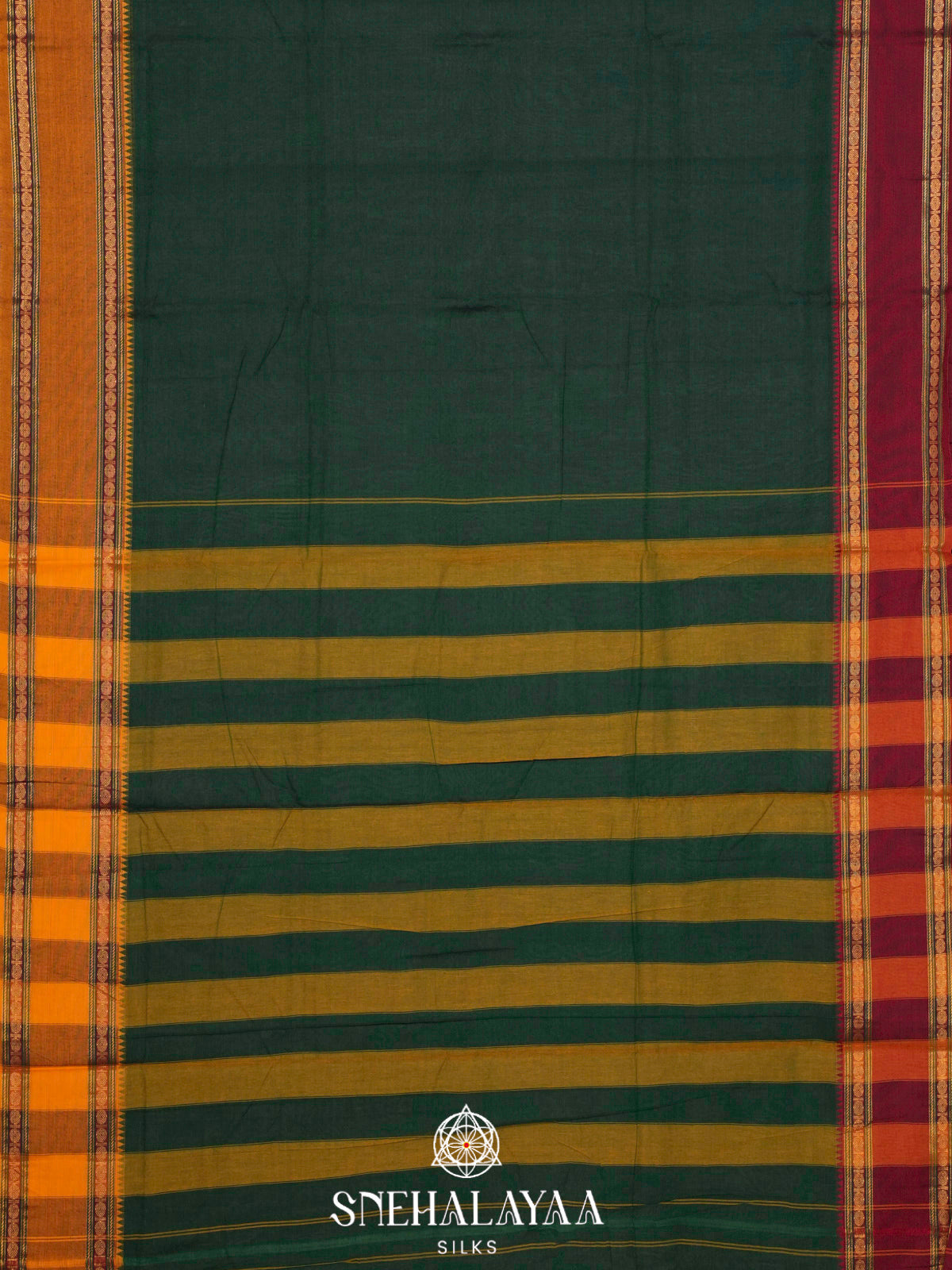 Green Narayanpet Cotton Saree