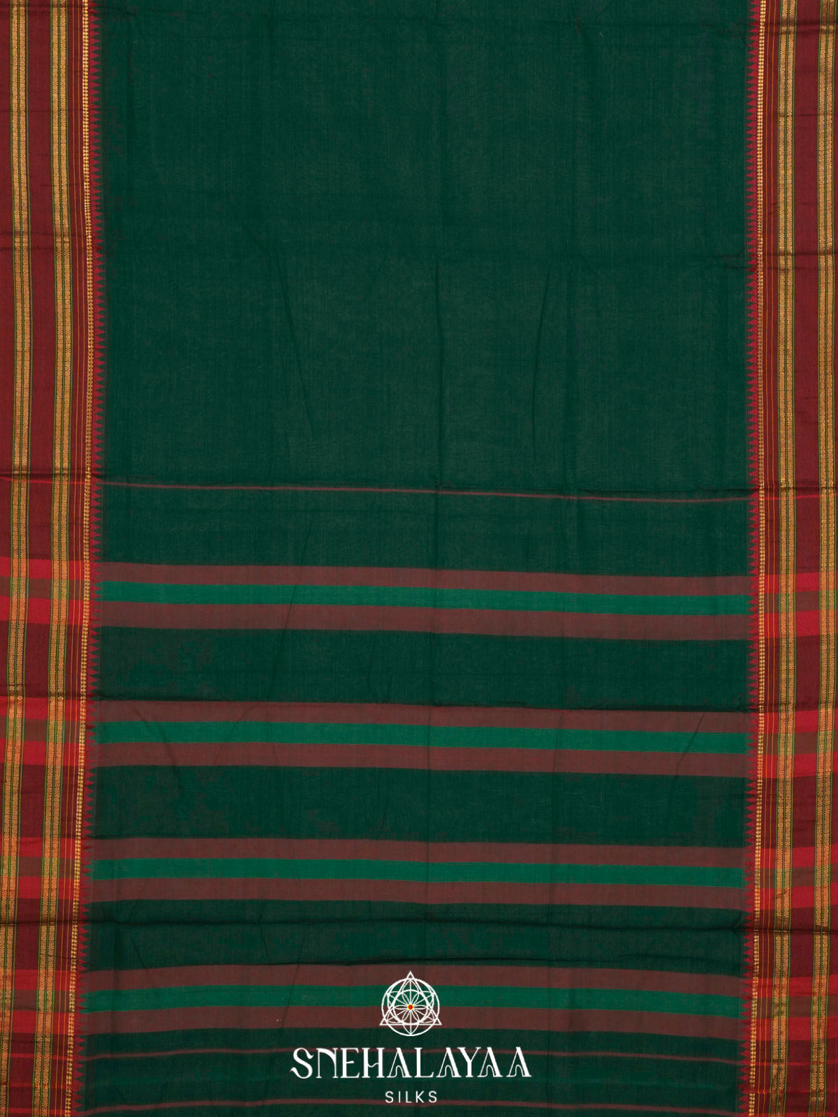 Green Narayanpet Cotton Saree