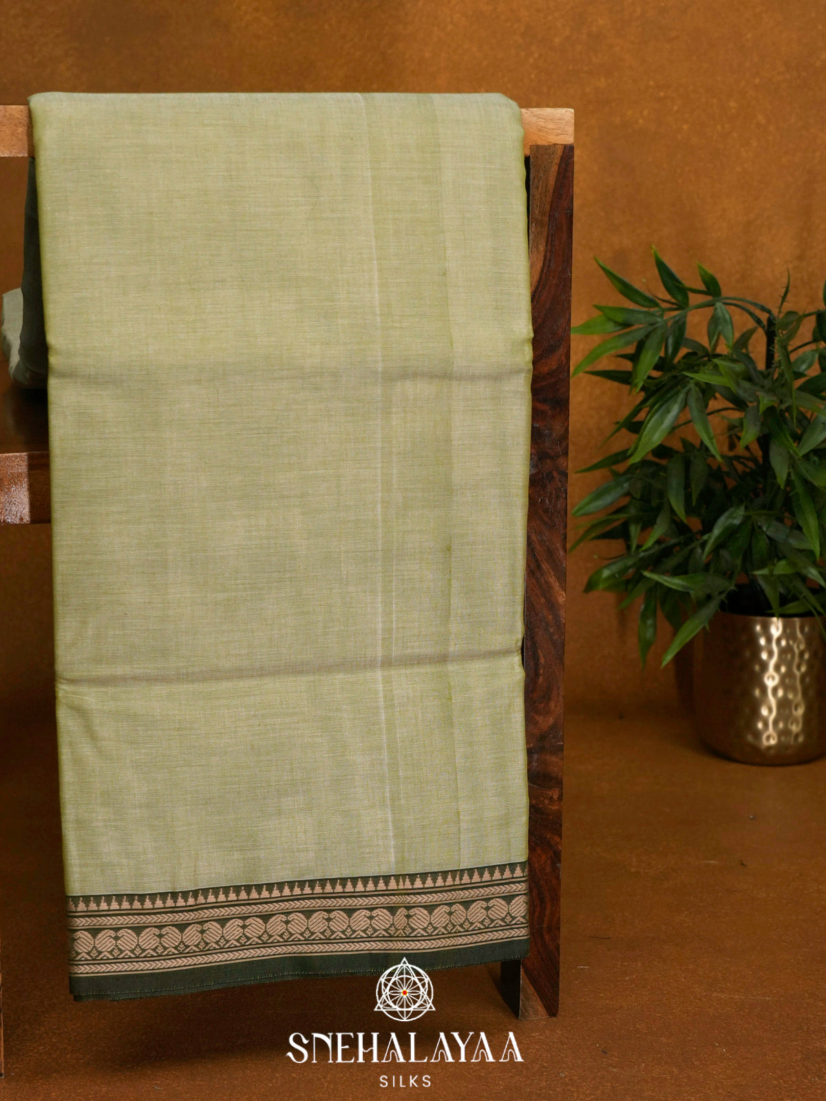 Beige Narayanpet Cotton Saree