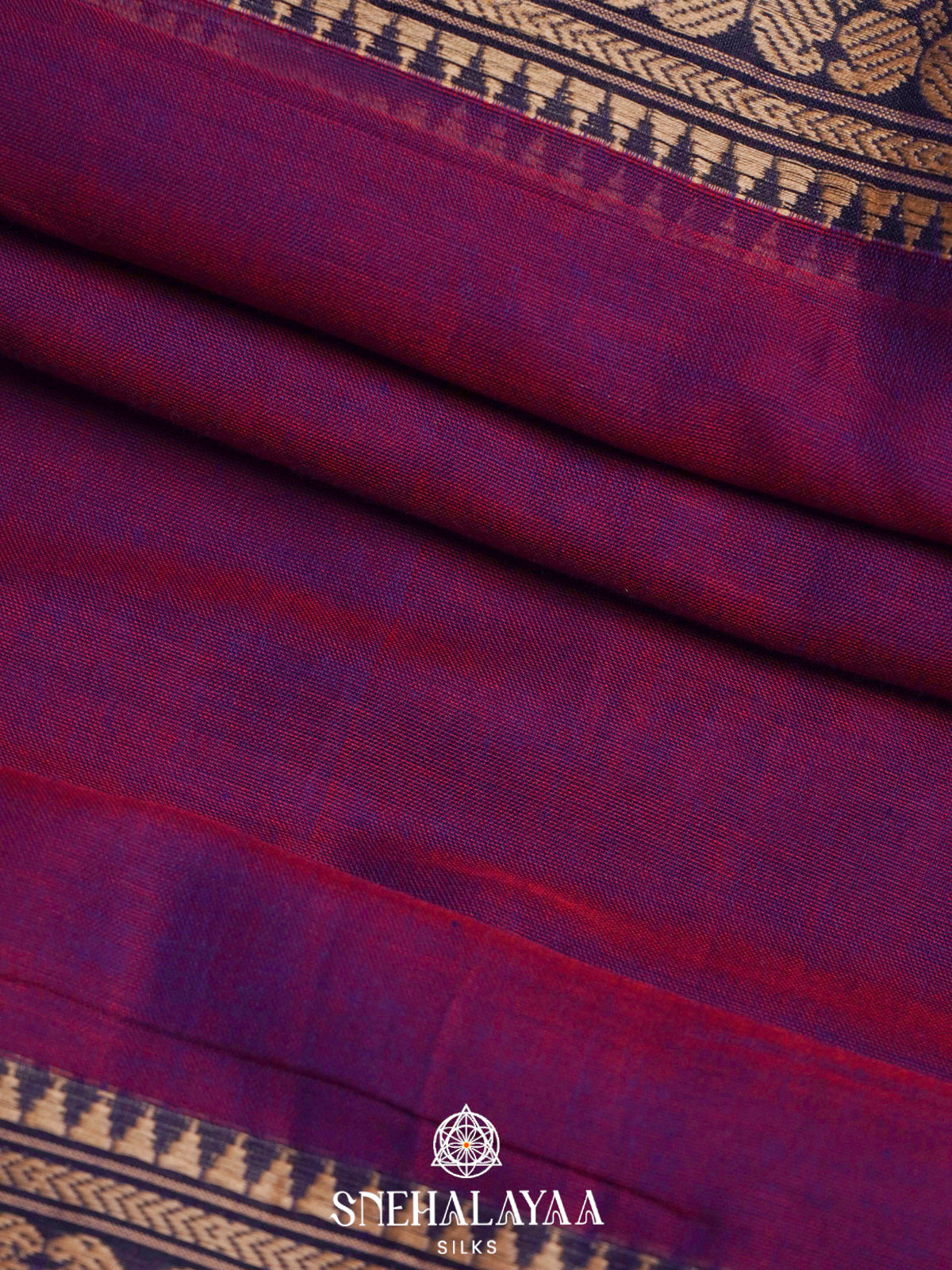Magenta Narayanpet Cotton Saree