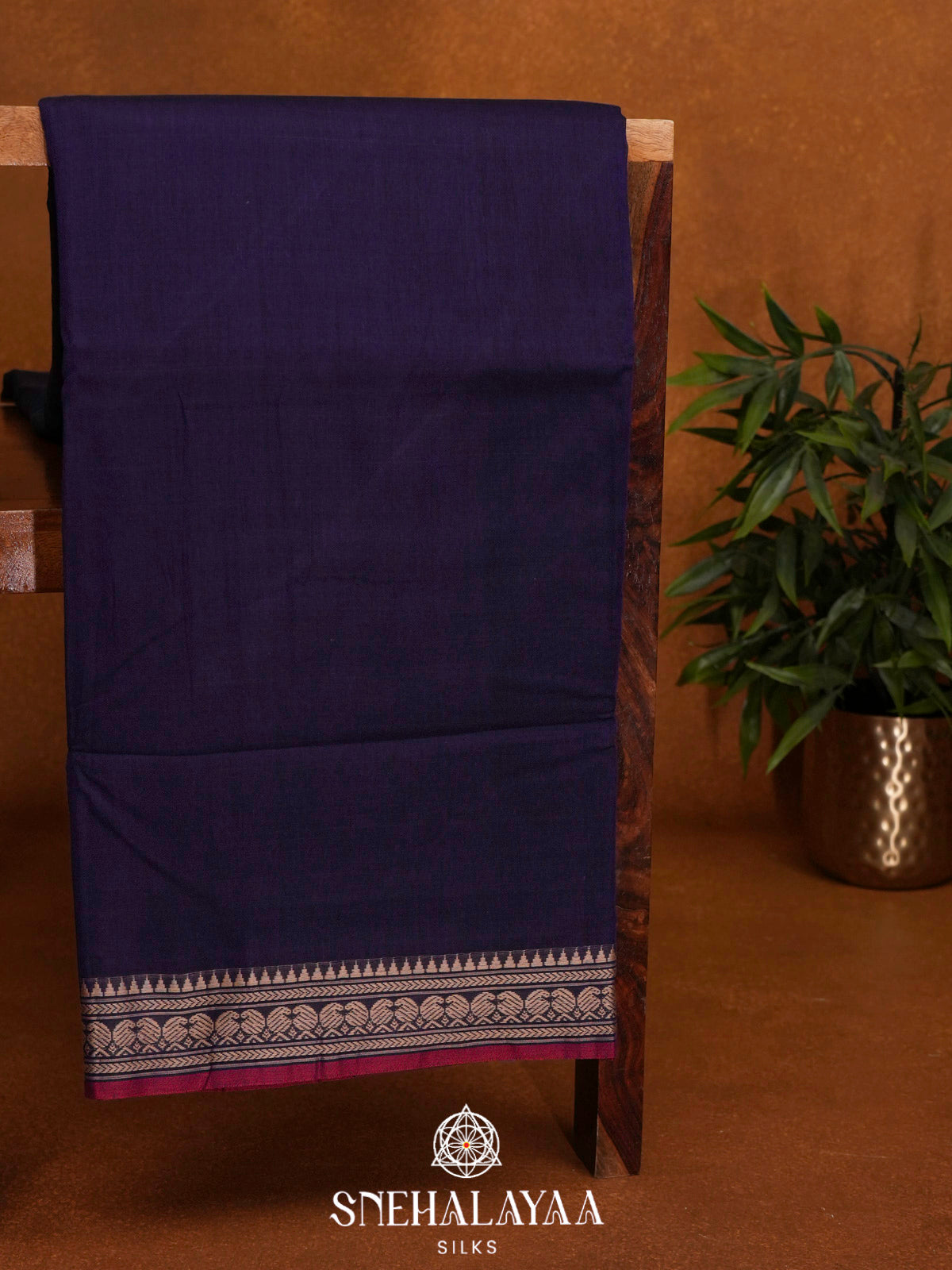 Blue Narayanpet Cotton Saree