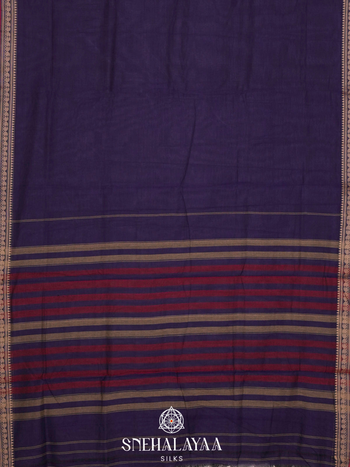 Blue Narayanpet Cotton Saree