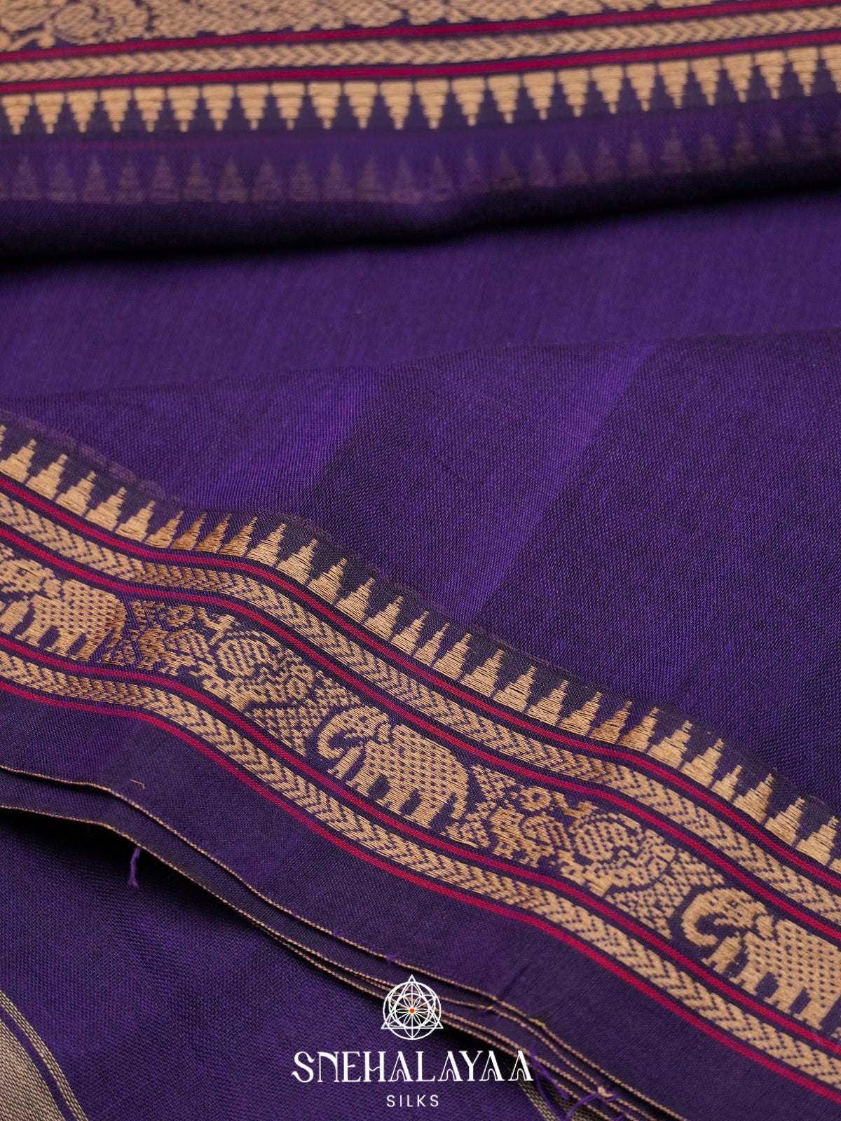 Indigo Narayanpet Cotton Saree