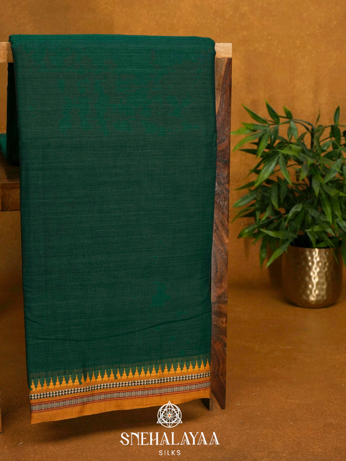 Green Narayanpet Cotton Saree