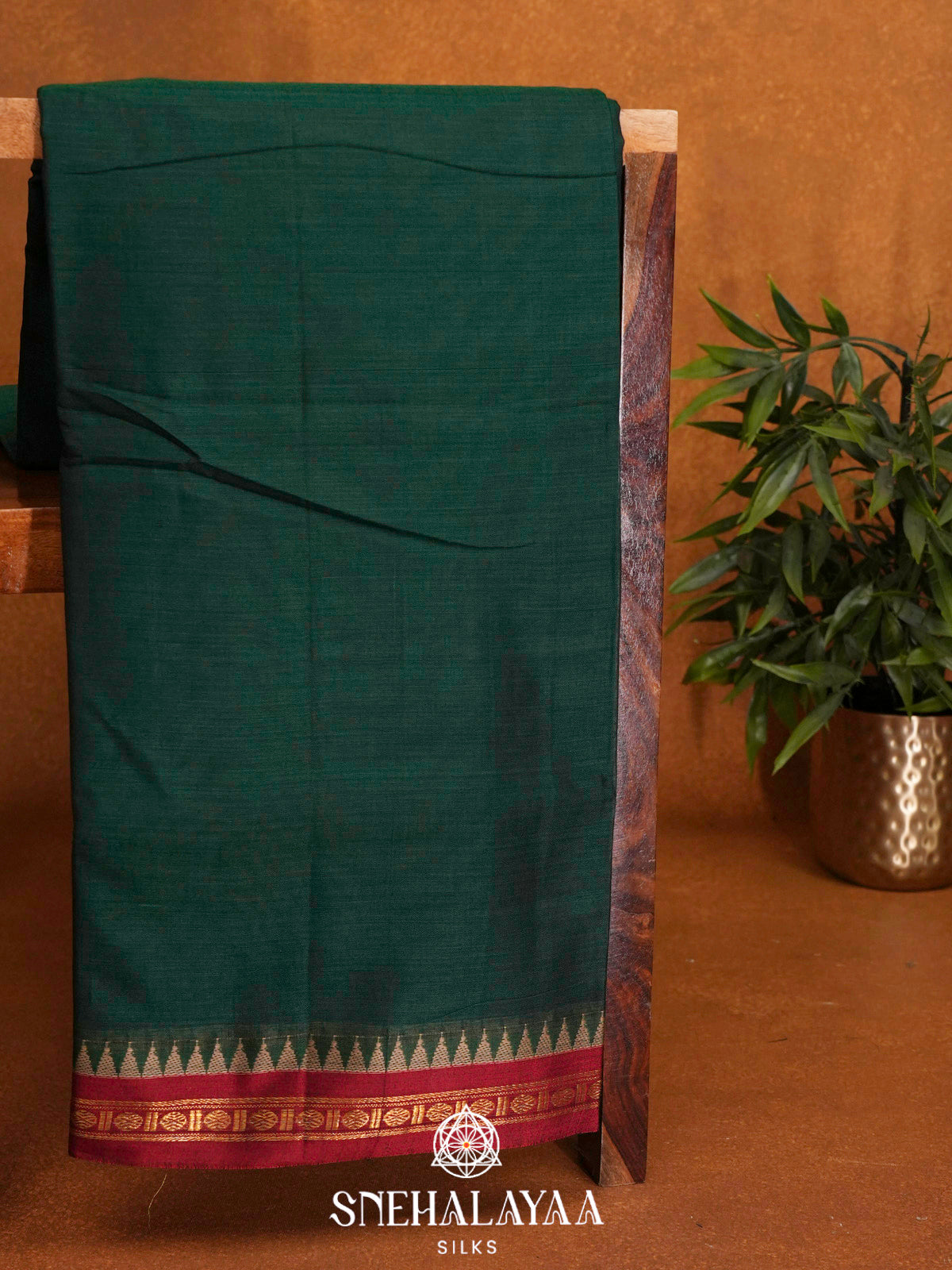 Green Narayanpet Cotton Saree