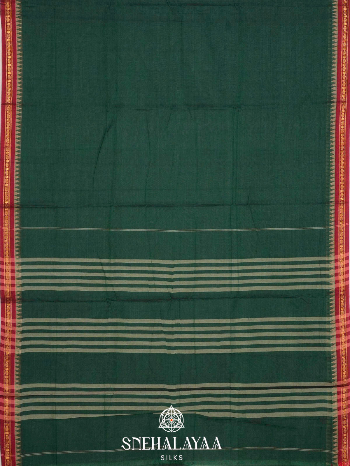 Green Narayanpet Cotton Saree