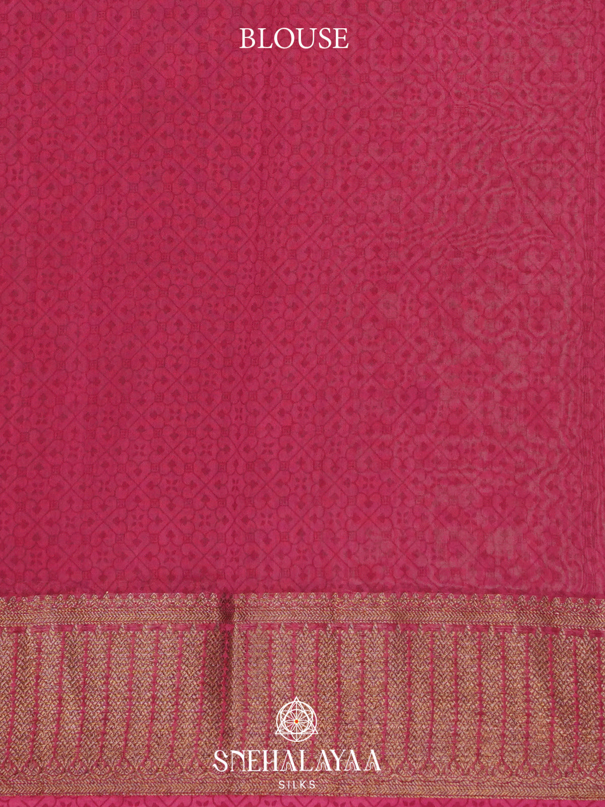 Purple Chanderi Saree with Peacock Printed Border & Rich Zari Border