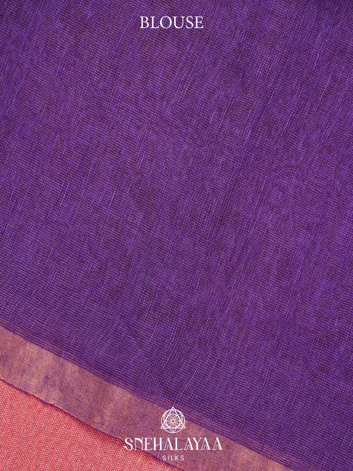 Royal Purple Linen Saree