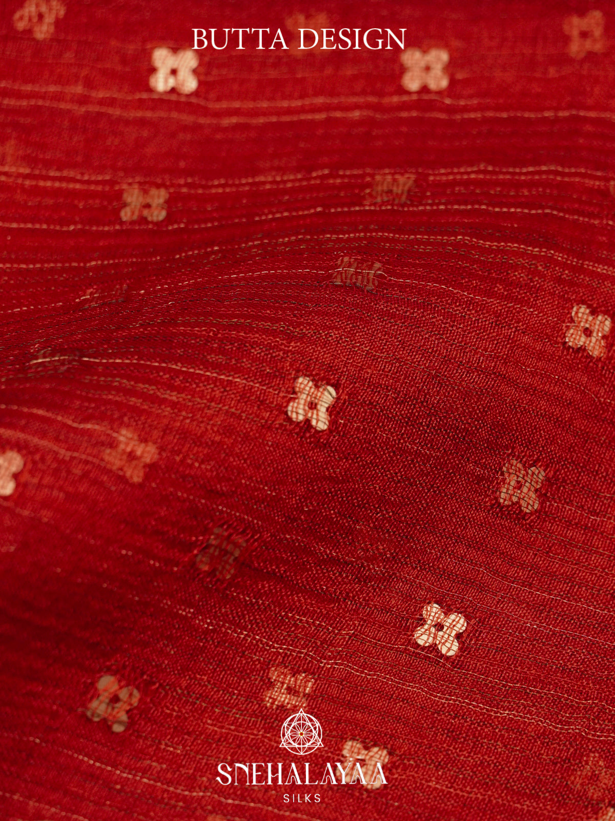 Ruby Red Kora Silk Saree