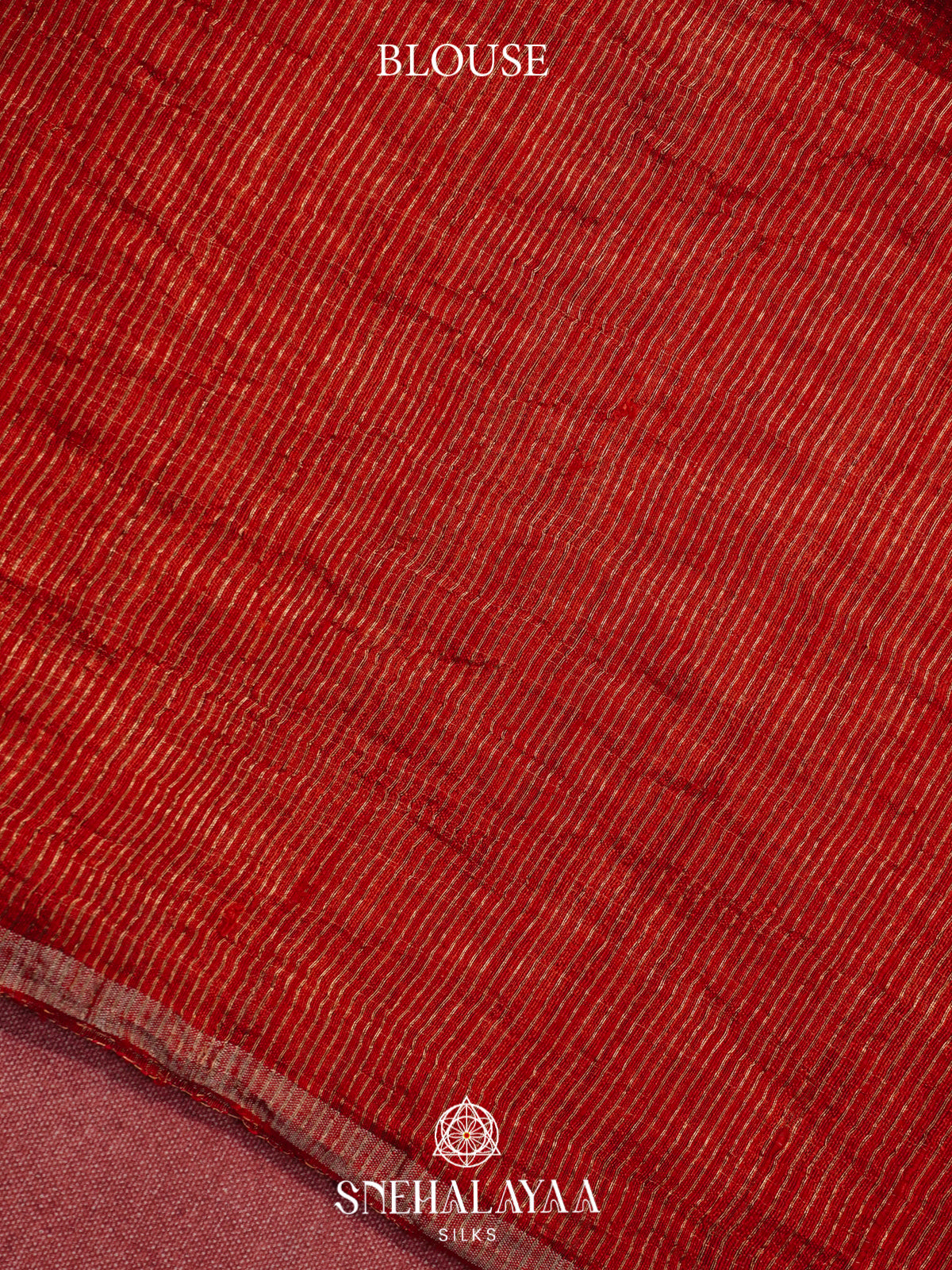 Ruby Red Kora Silk Saree