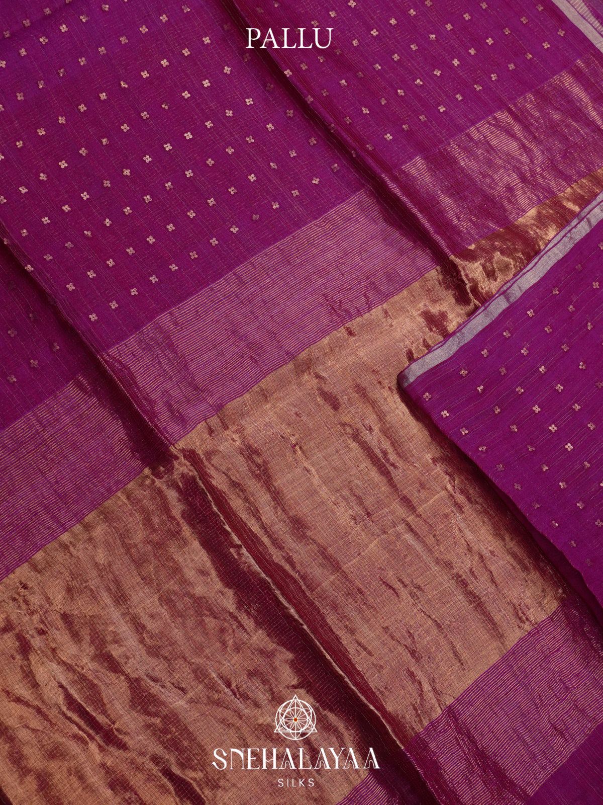 Royal Purple Kora Silk Saree