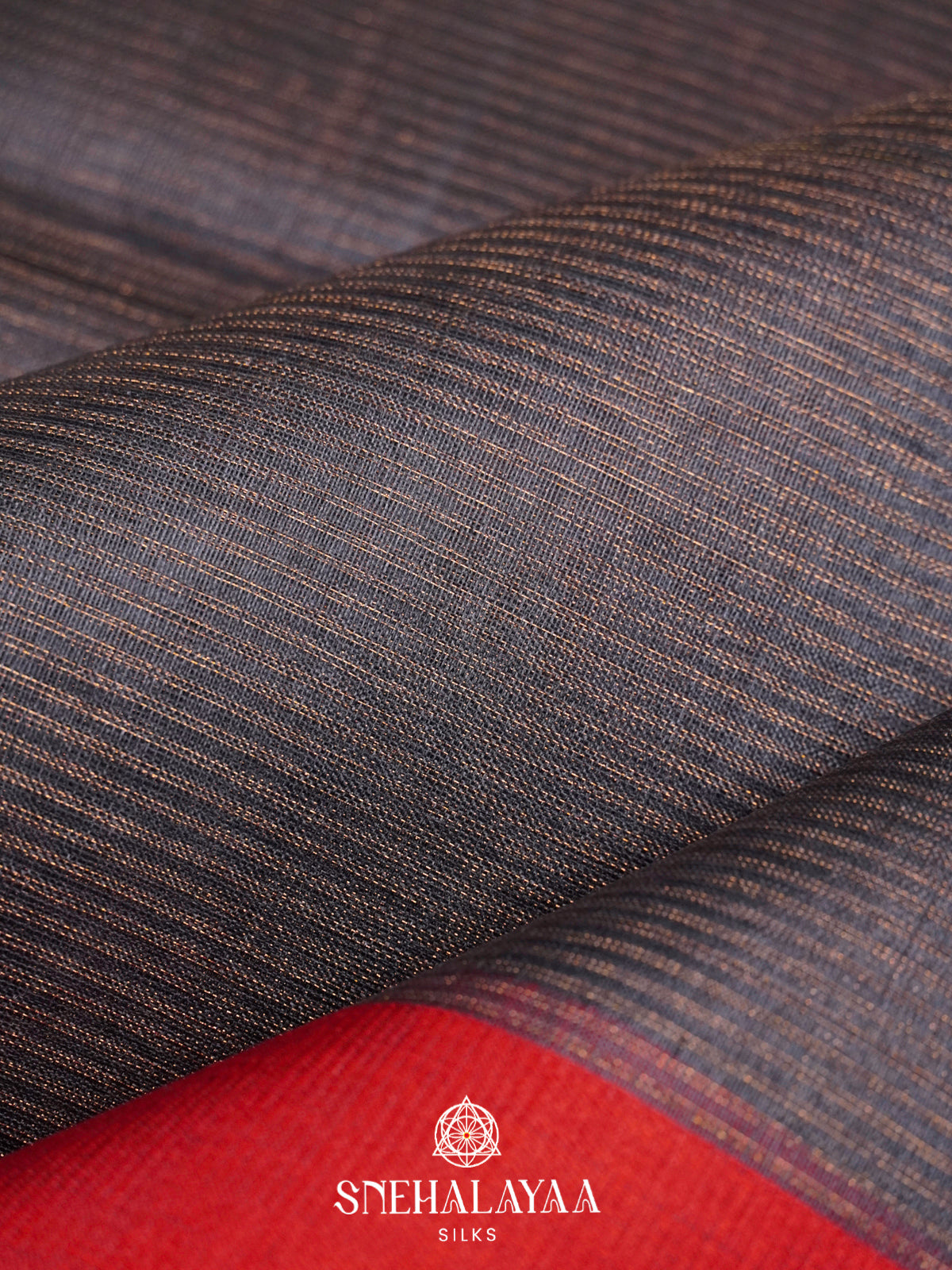 Grey Kora Silk Saree