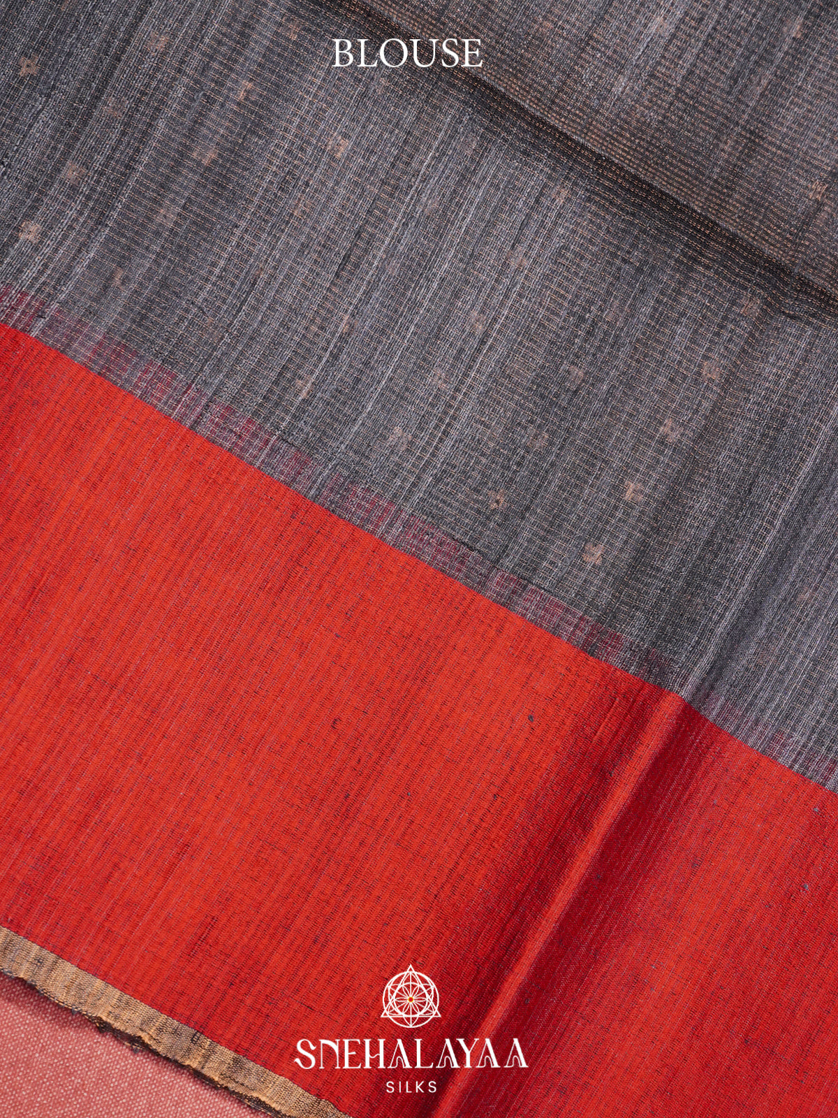 Grey Kora Silk Saree