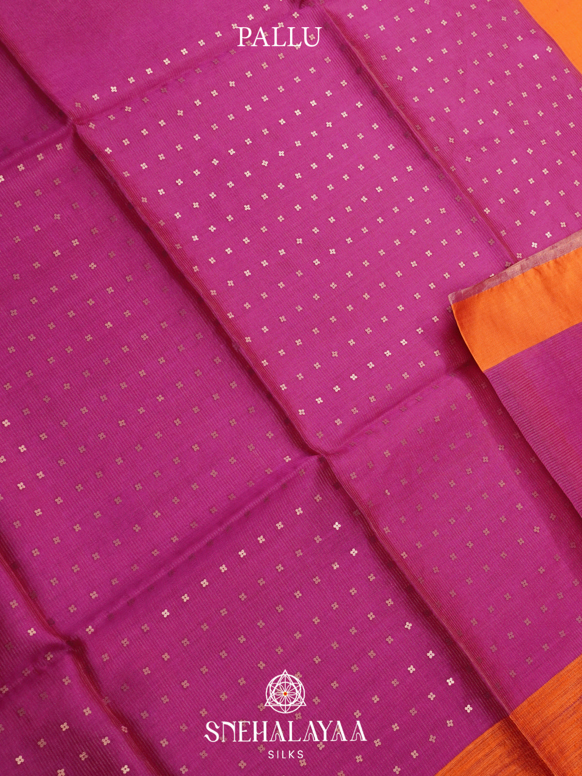 Magenta Kora Silk Saree