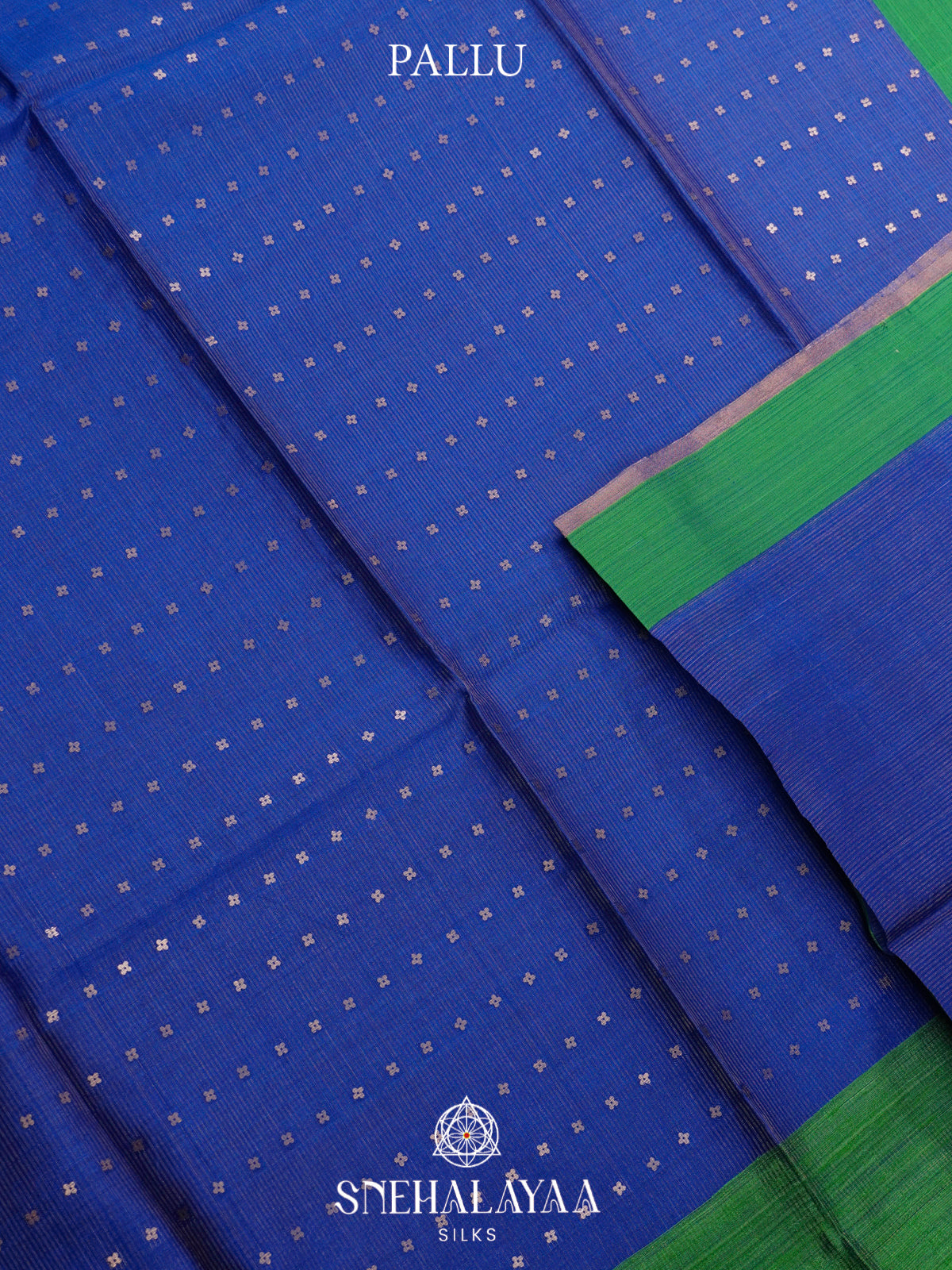 Blue Kora Silk Saree