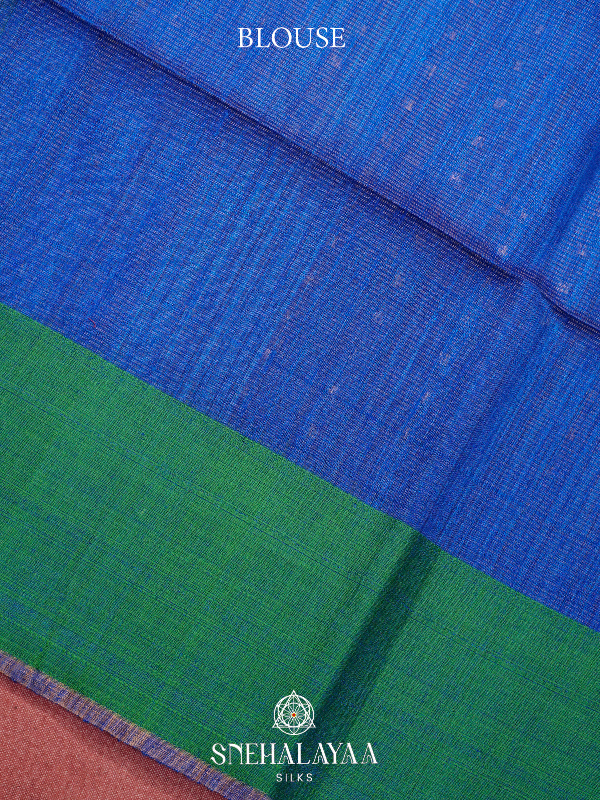 Blue Kora Silk Saree